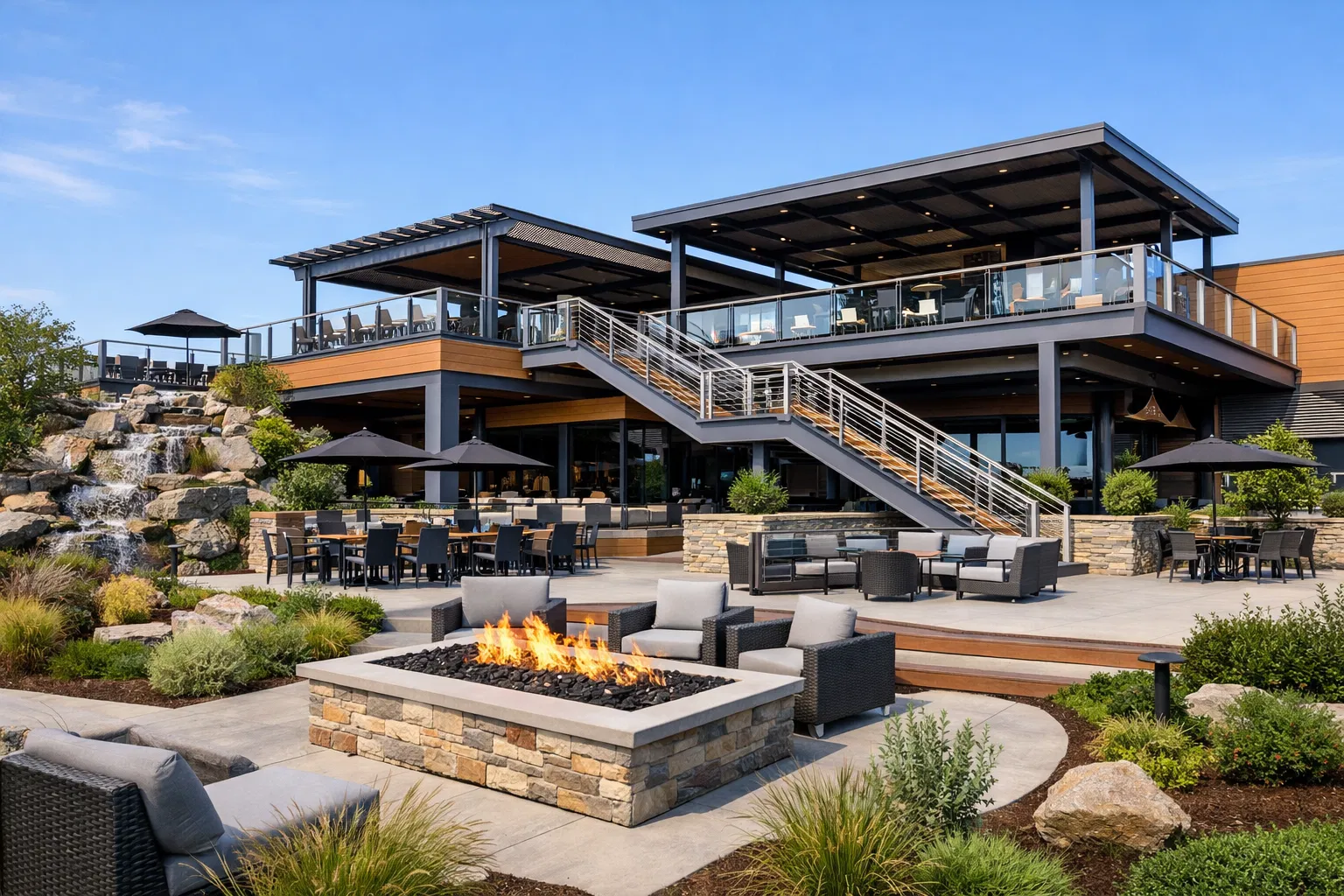 Large-scale commercial construction project