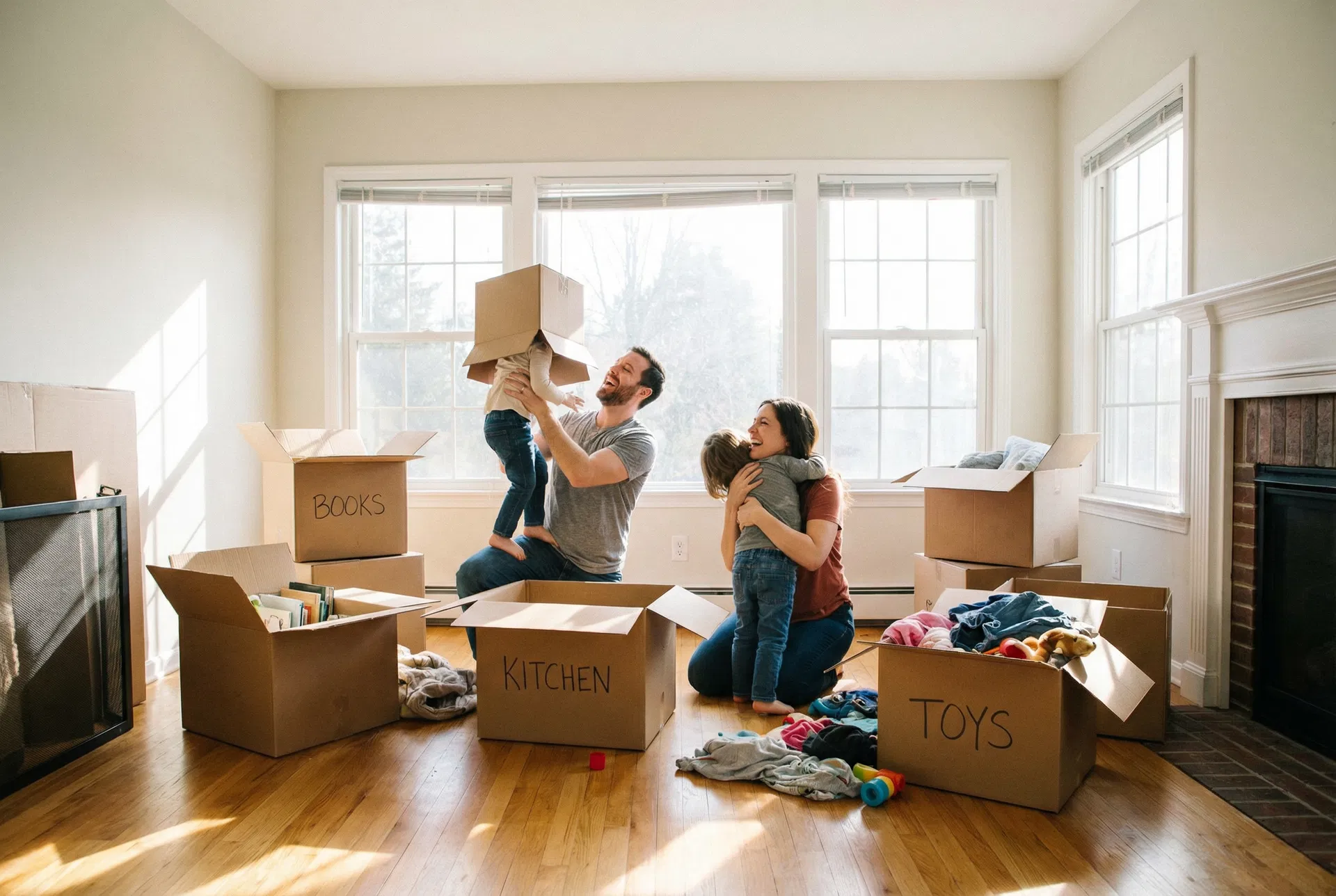 Family moving into new home