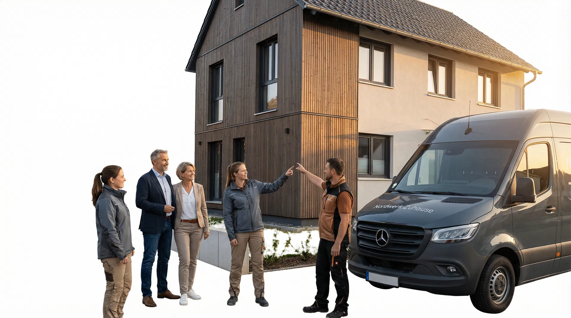 Hochwertige Sanierung eines Wohnhauses durch den fiktionalen Handwerksbetrieb Nordwerk Zuhause