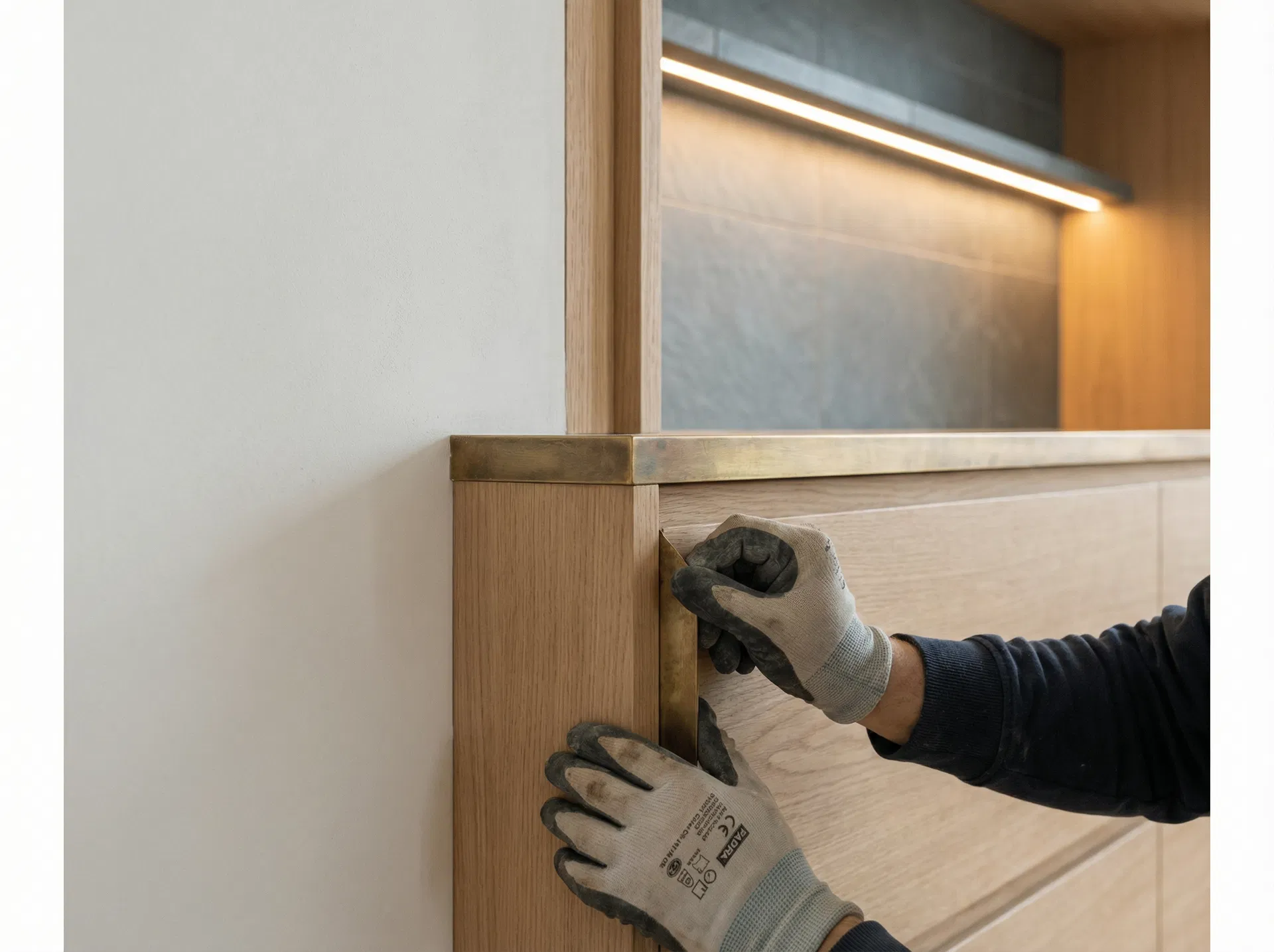 Präzise Detailarbeit an hochwertigen Holz- und Metalloberflächen