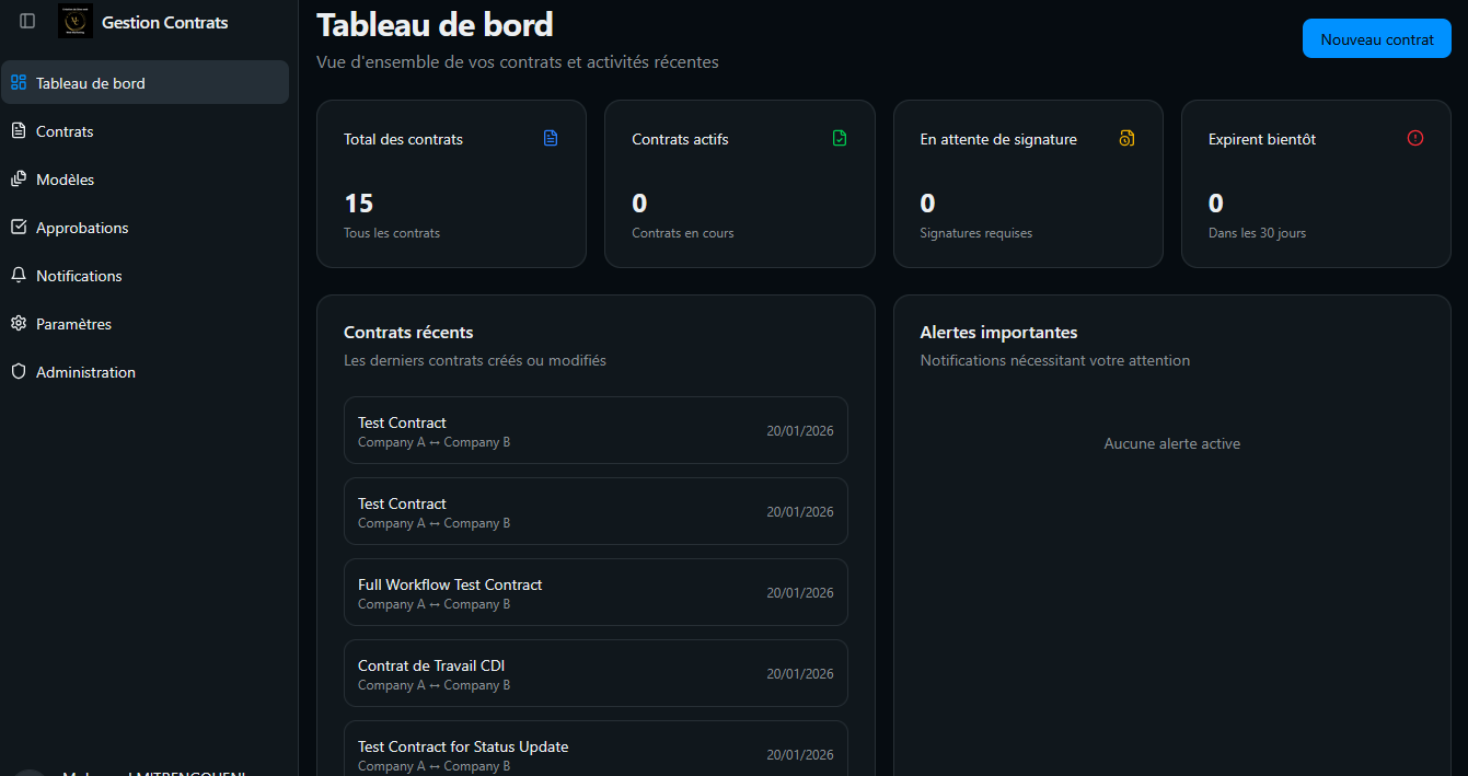 Gestionnaire de Contrats
