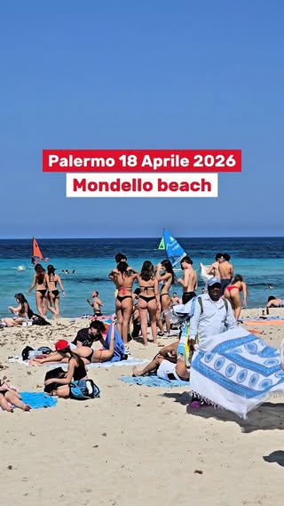 Oggi a Palermo si sta così. 😍

📍 Mondello beach 🏝️

📹 @mondopalermo 

#Palermo #Mondello #mare #Sicilia