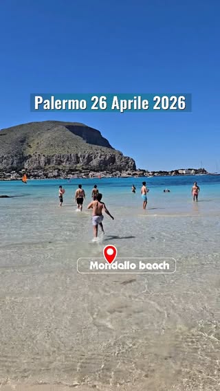 Palermo, oggi 26 Aprile 2026 🏝️ Serve aggiungere altro? 😍

📹 @mondopalermo 

#Palermo #Mondello #mare #Sicilia