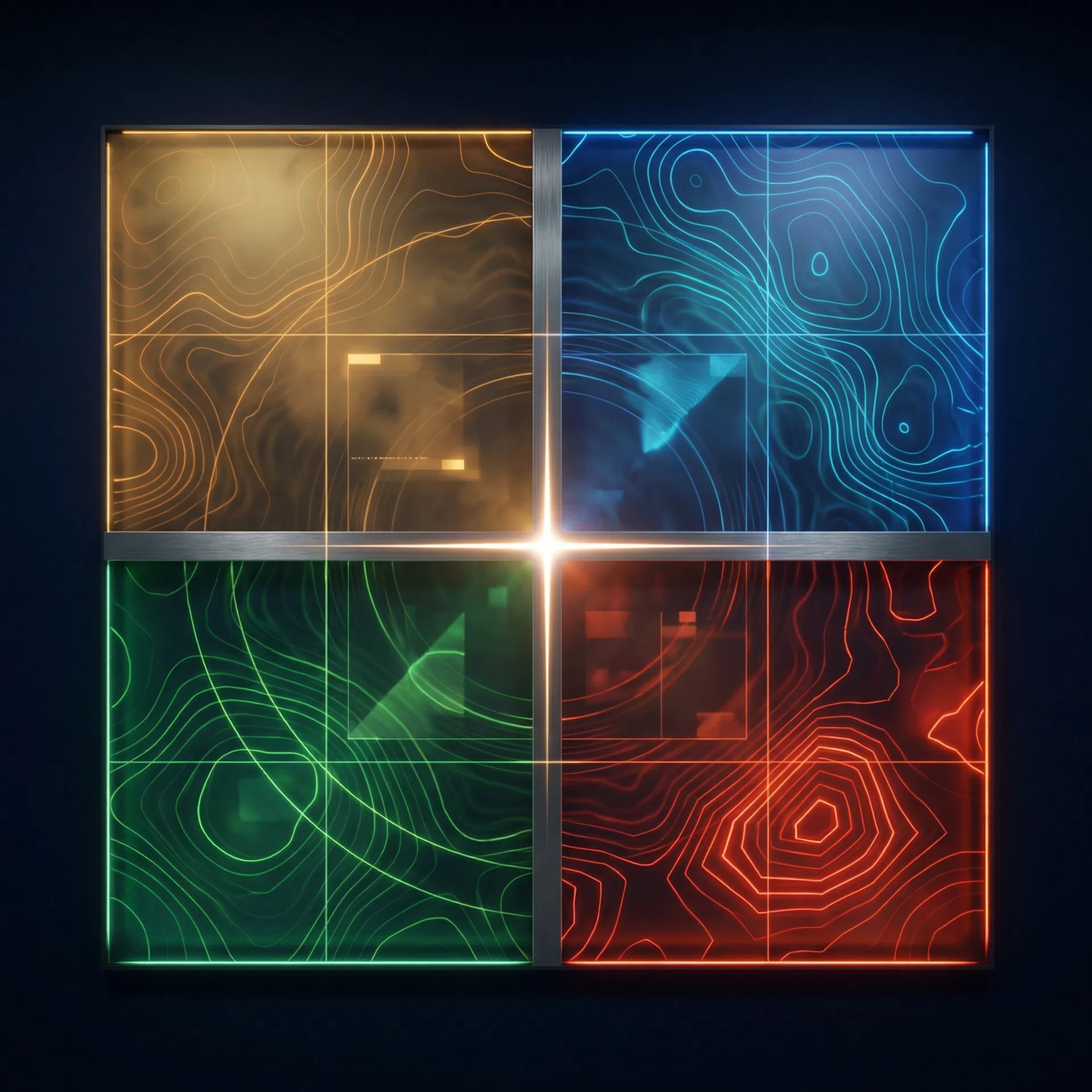 Matriz 2x2 de cenários