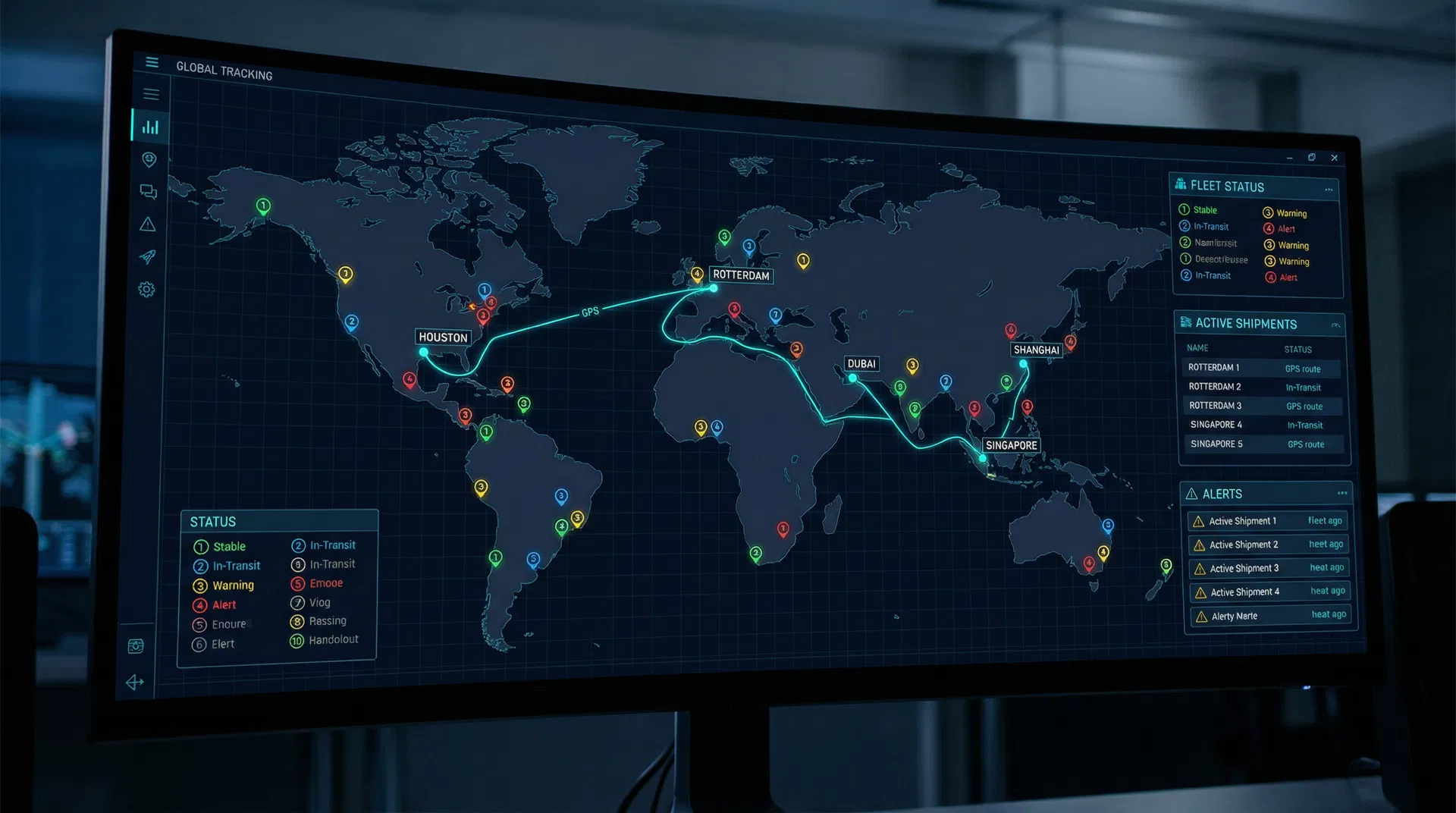 Global Fleet Tracking Map