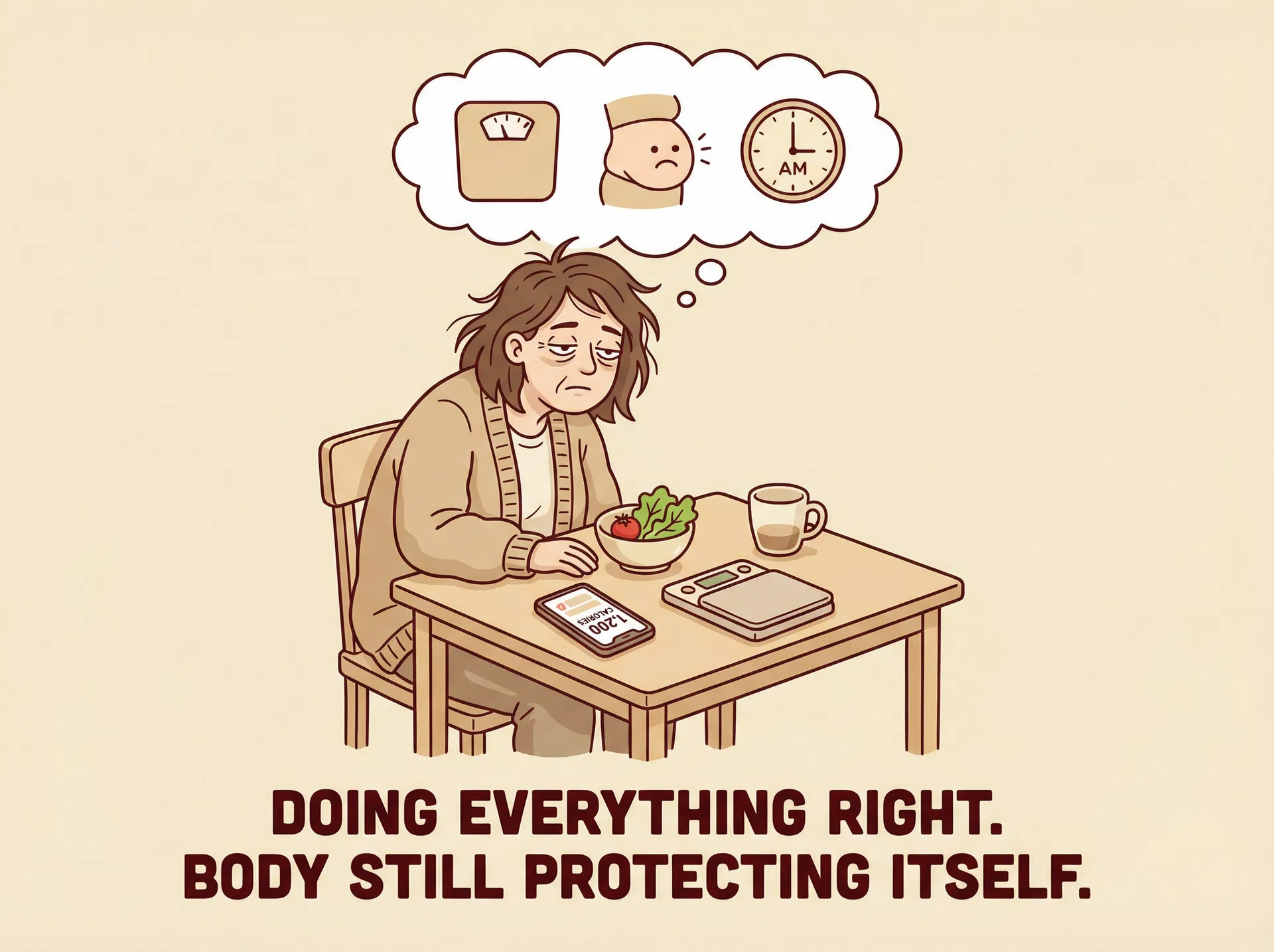 When your body thinks it's in danger, it shunts blood flow away from digestion