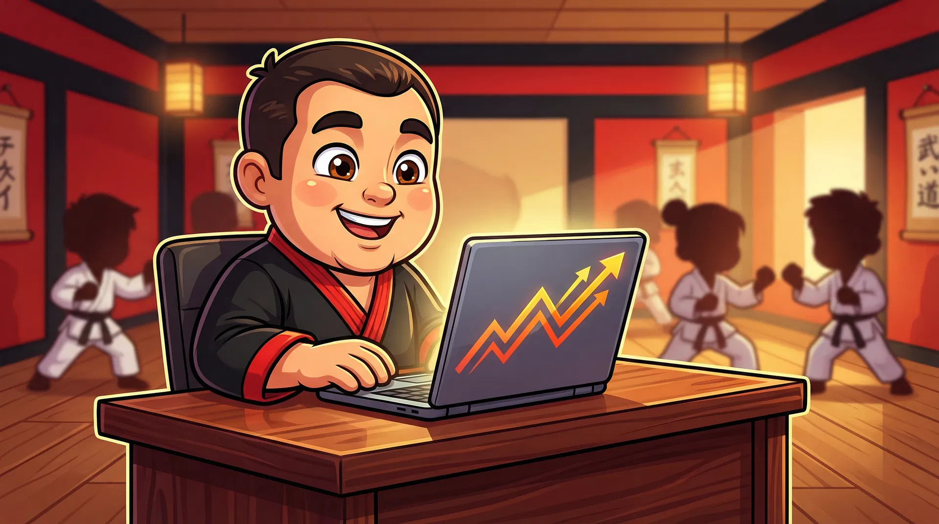 DojoFlow website mockup