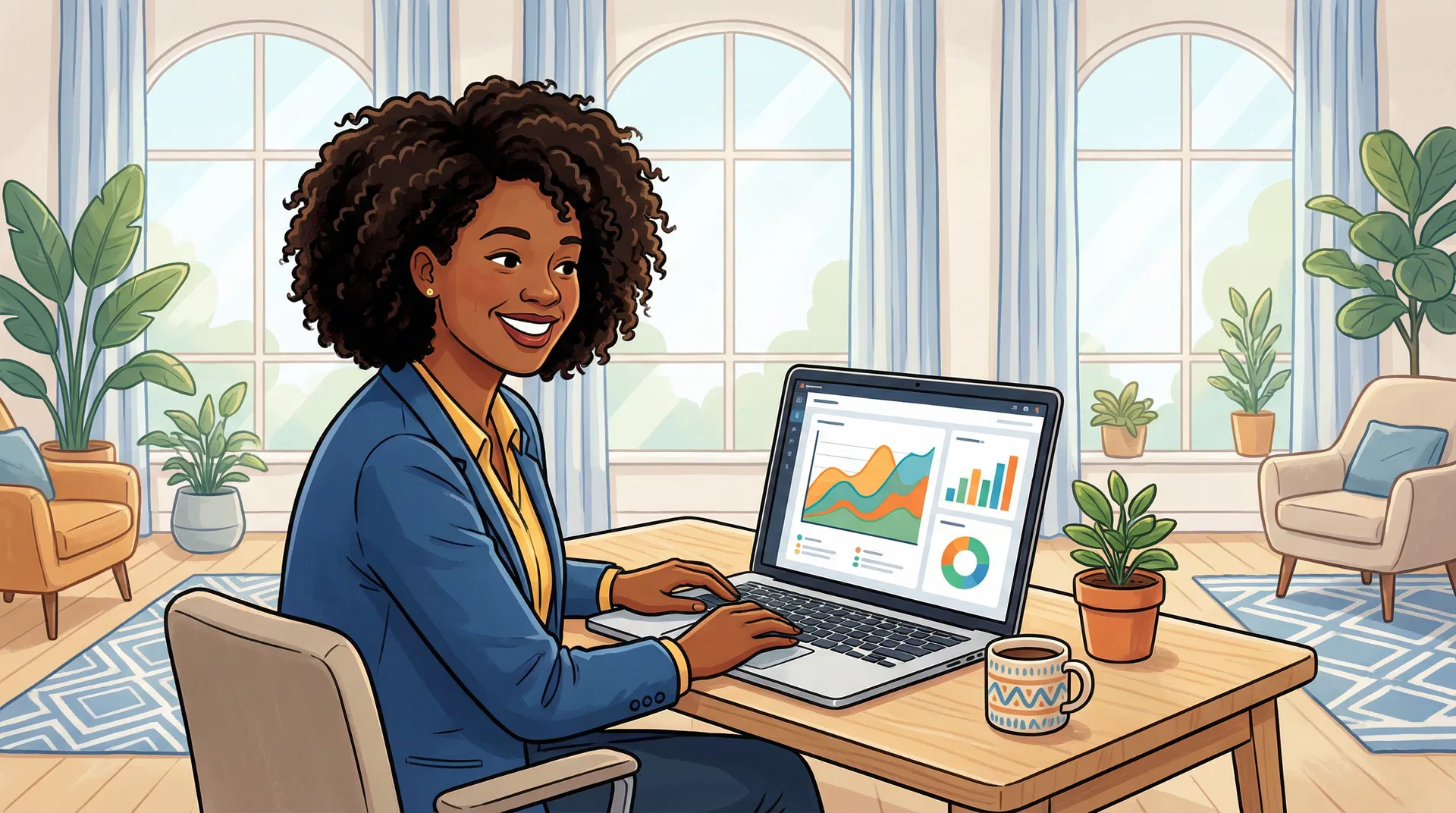 Insurance agent using PolicyPilot CRM dashboard