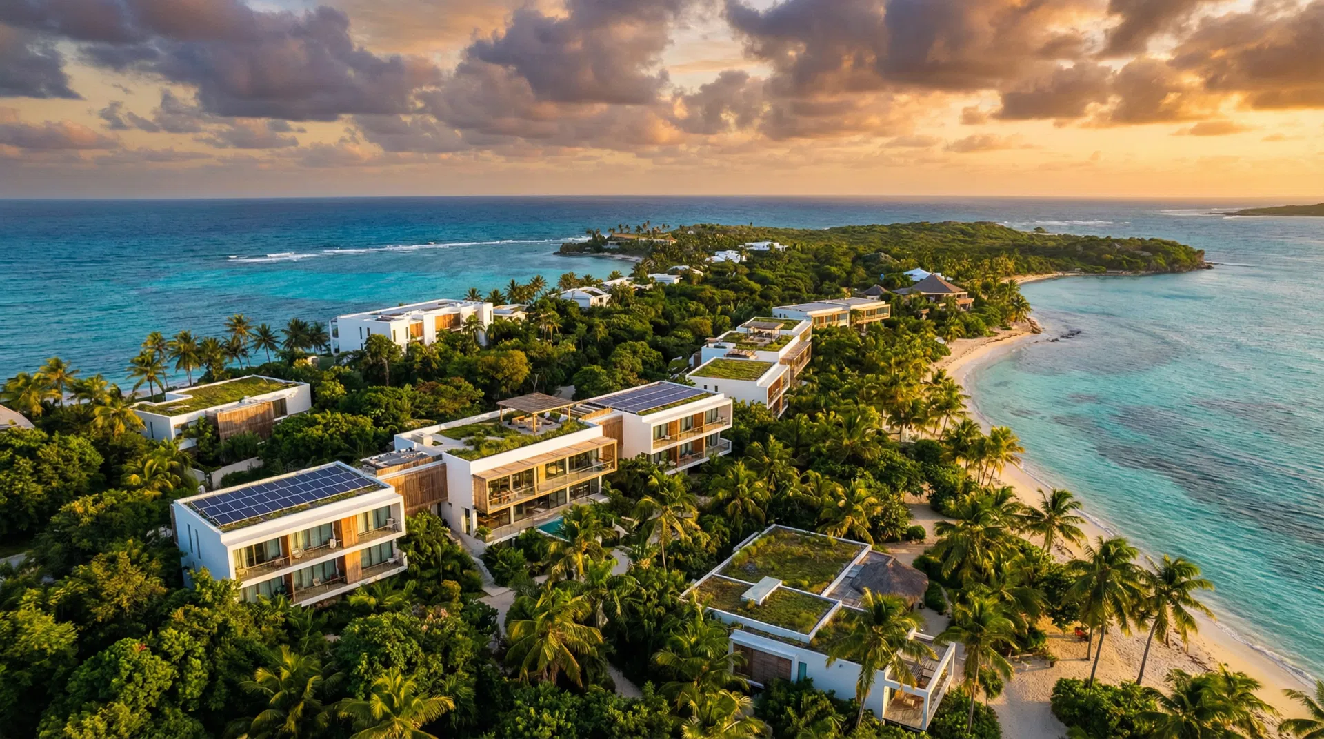 Green Bahamas aerial view