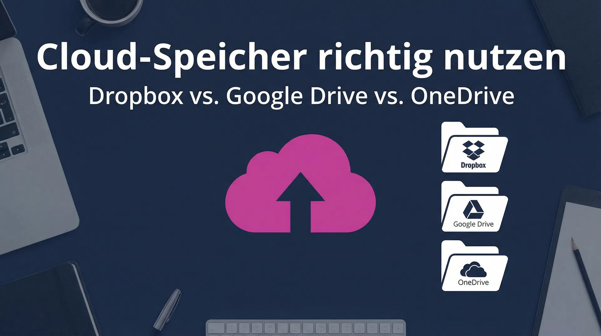 Cloud-Speicher richtig nutzen: Dropbox vs. Google Drive vs. OneDrive