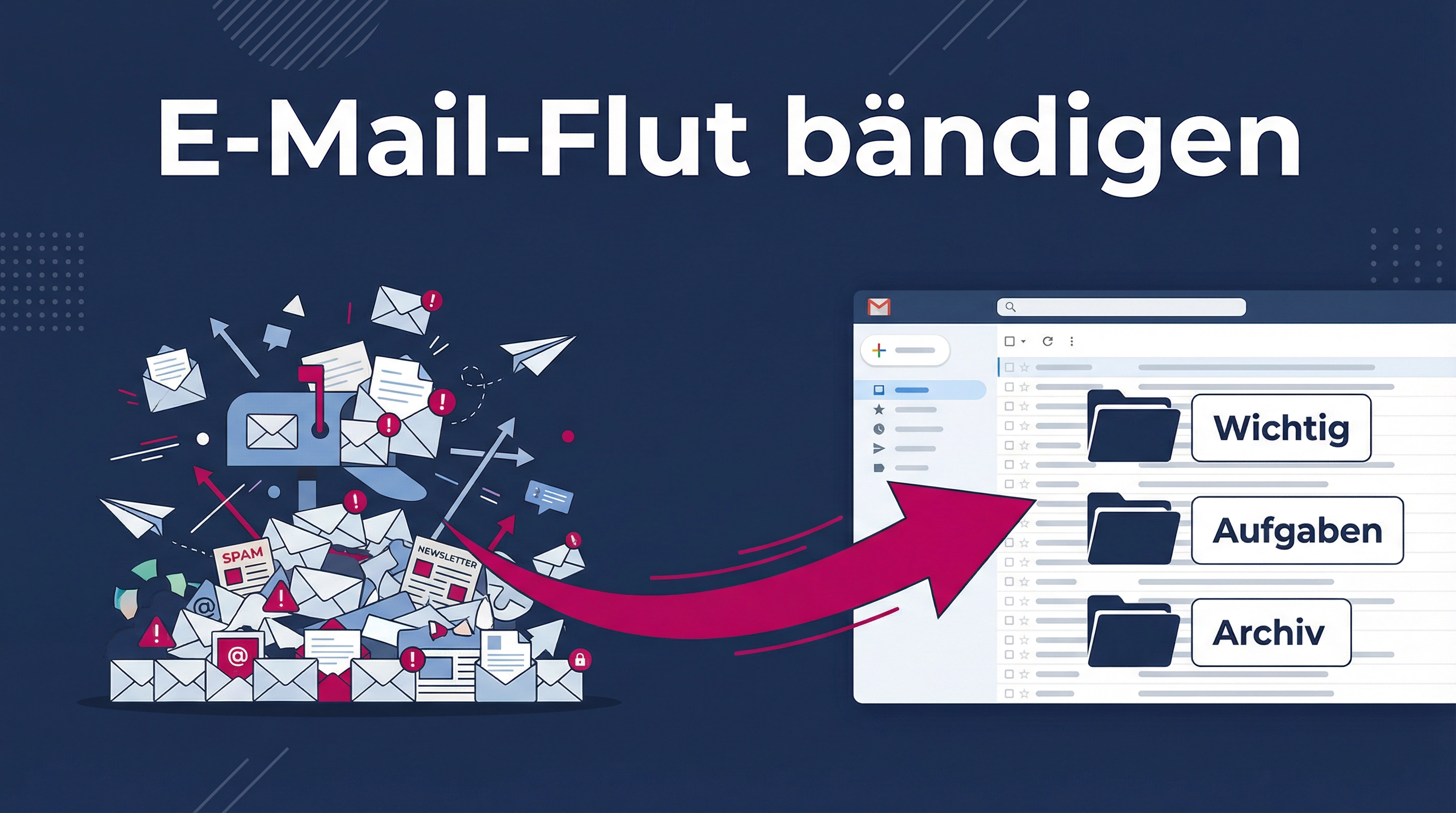 Die E-Mail-Flut bändigen: Wie Sie Ihr Postfach wieder beherrschen