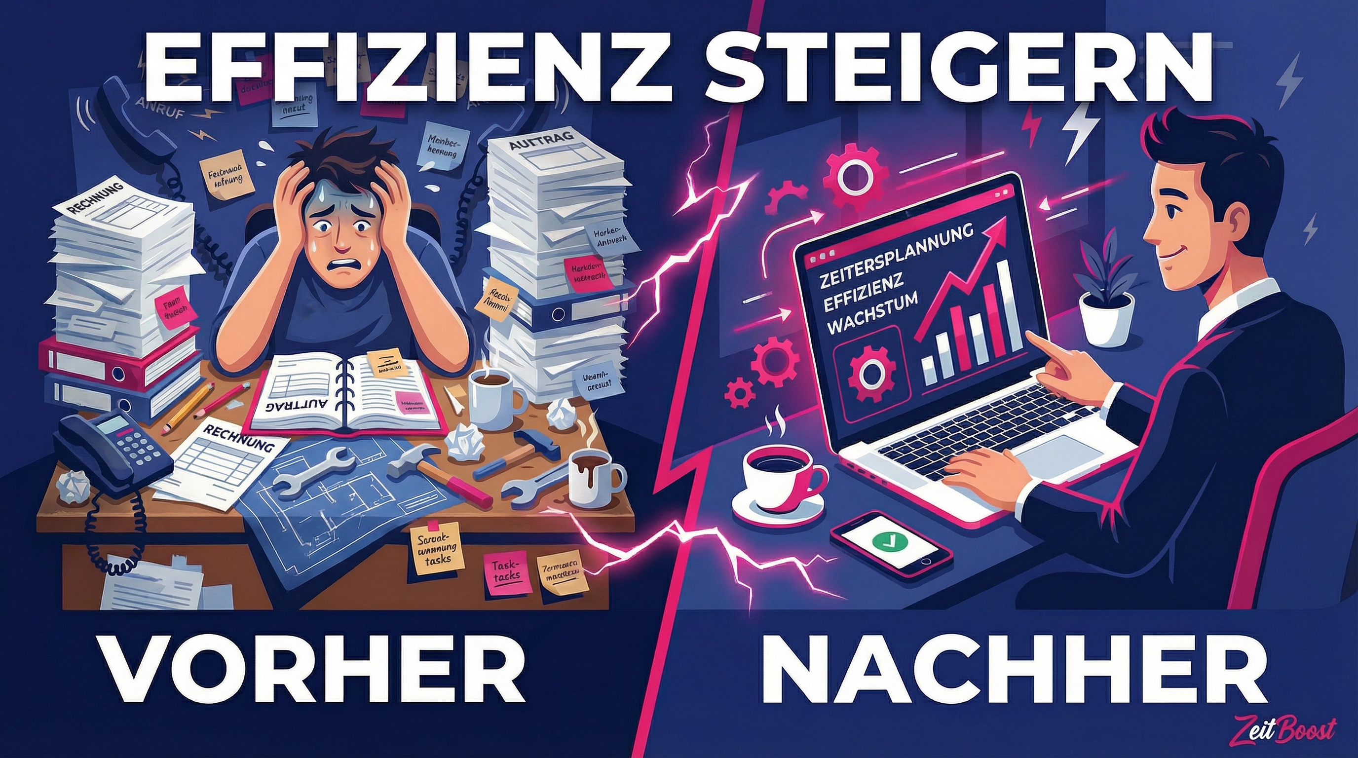 Dein Kleinunternehmen: 5 Tricks für mehr Effizienz – ohne