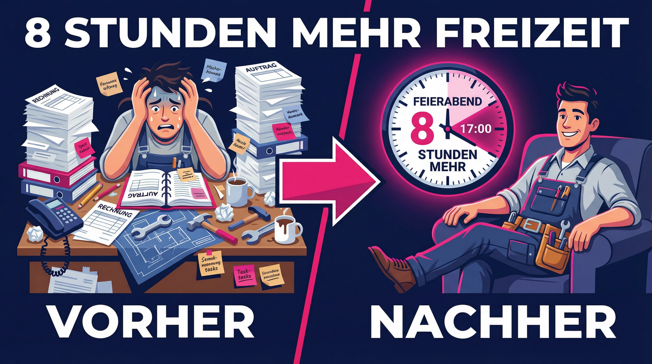 Handwerk: 8 Stunden mehr Freizeit? Deine Automatisierung