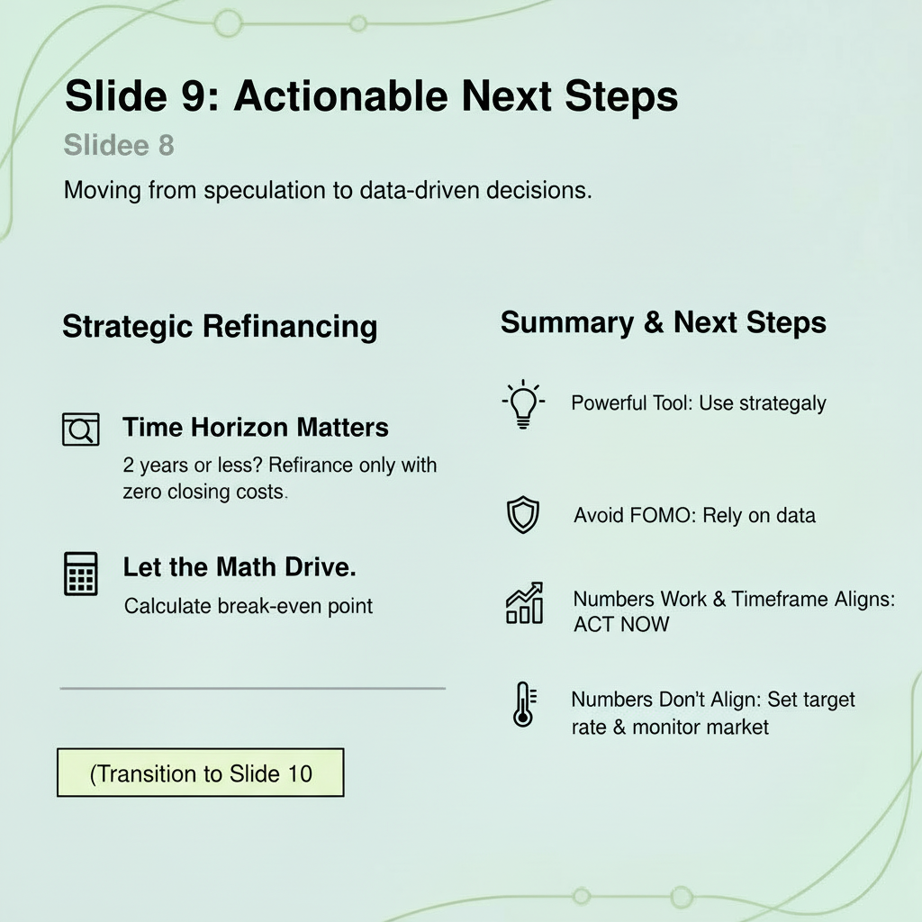 Slide 9: Actionable Next Steps