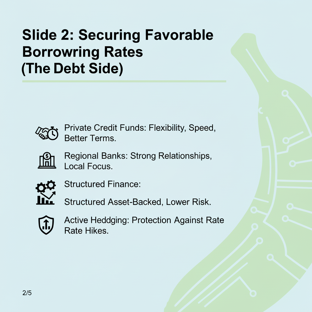 Slide 2: Securing Favorable Borrowing Rates (The Debt Side)
