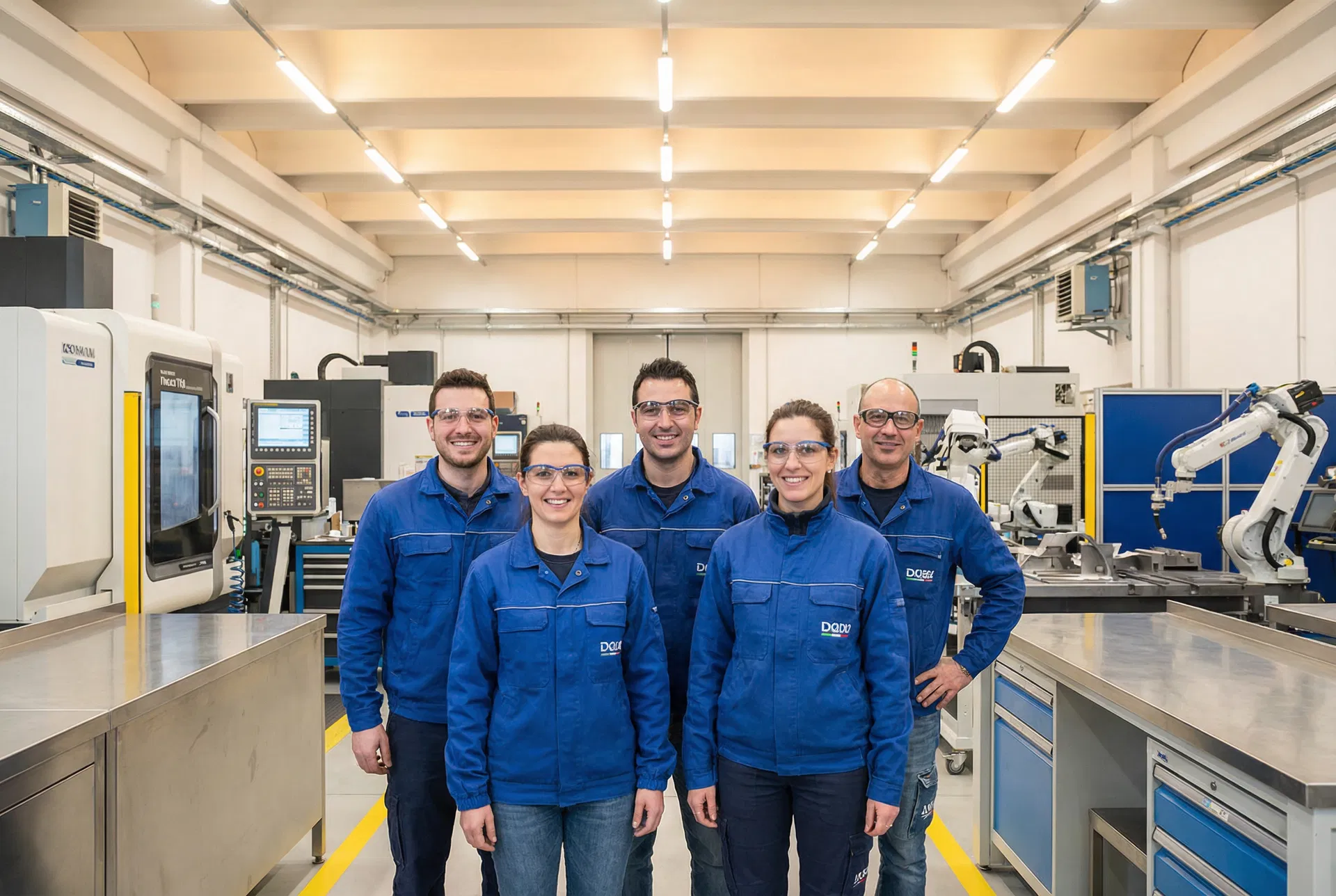 Team DEMU SERVICES in fabbrica