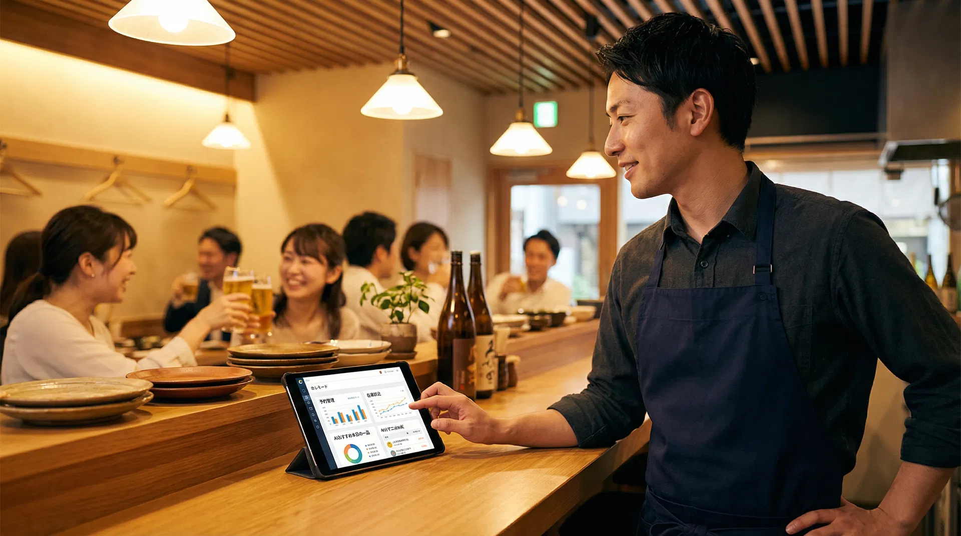 飲食店でのAI活用シーン