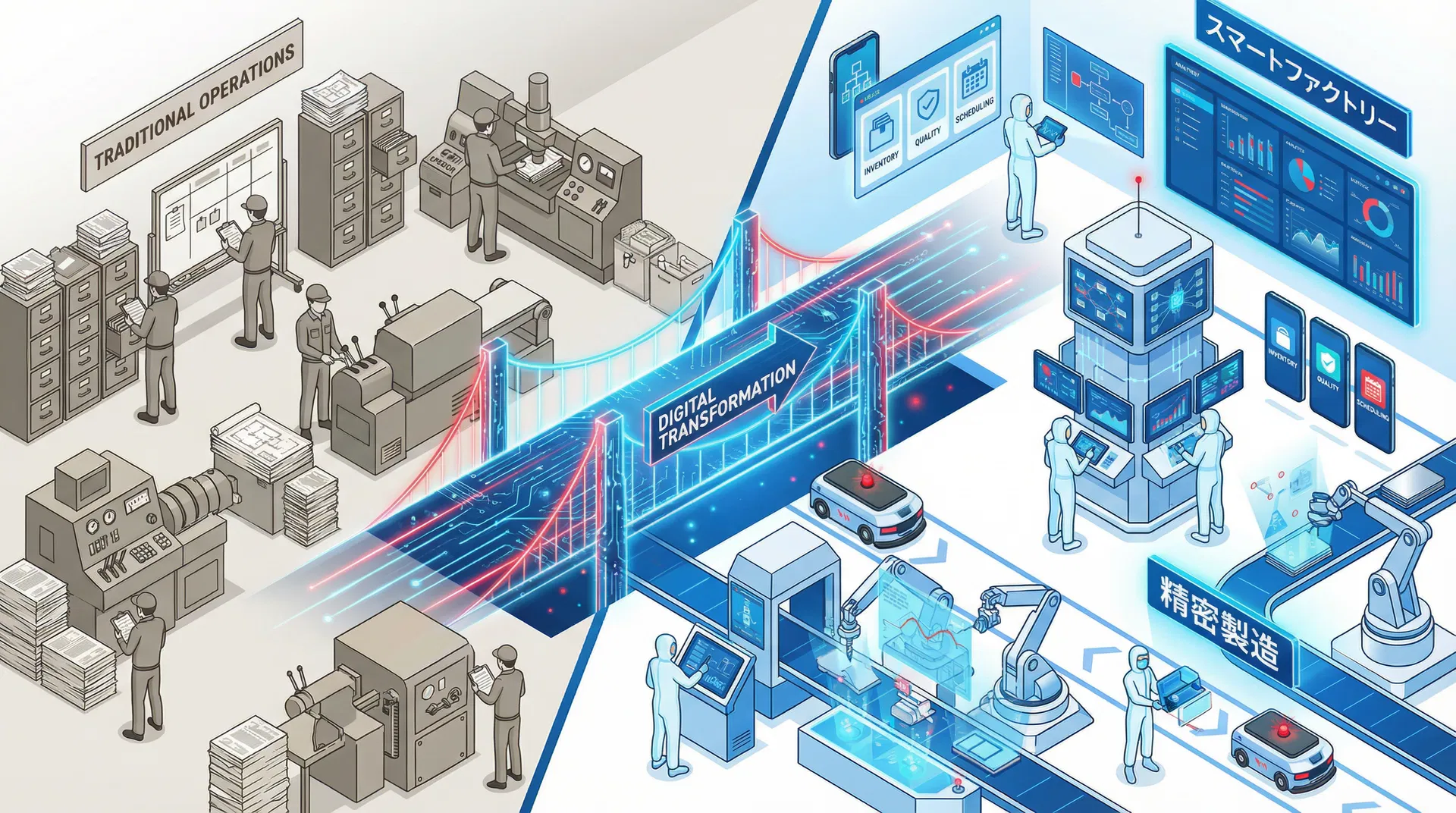 デジタルトランスフォーメーションの概念図
