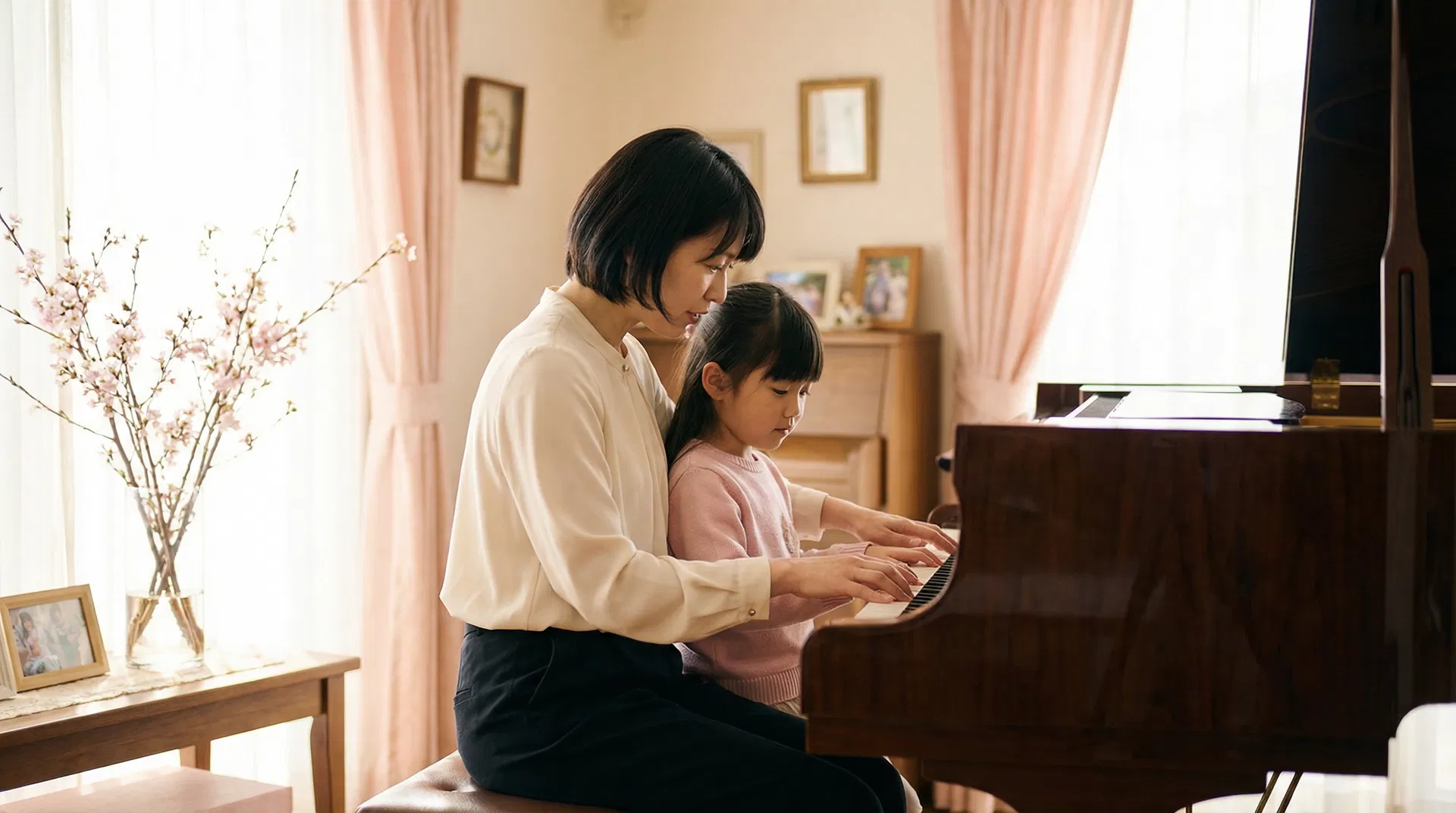 ピアノレッスンの様子