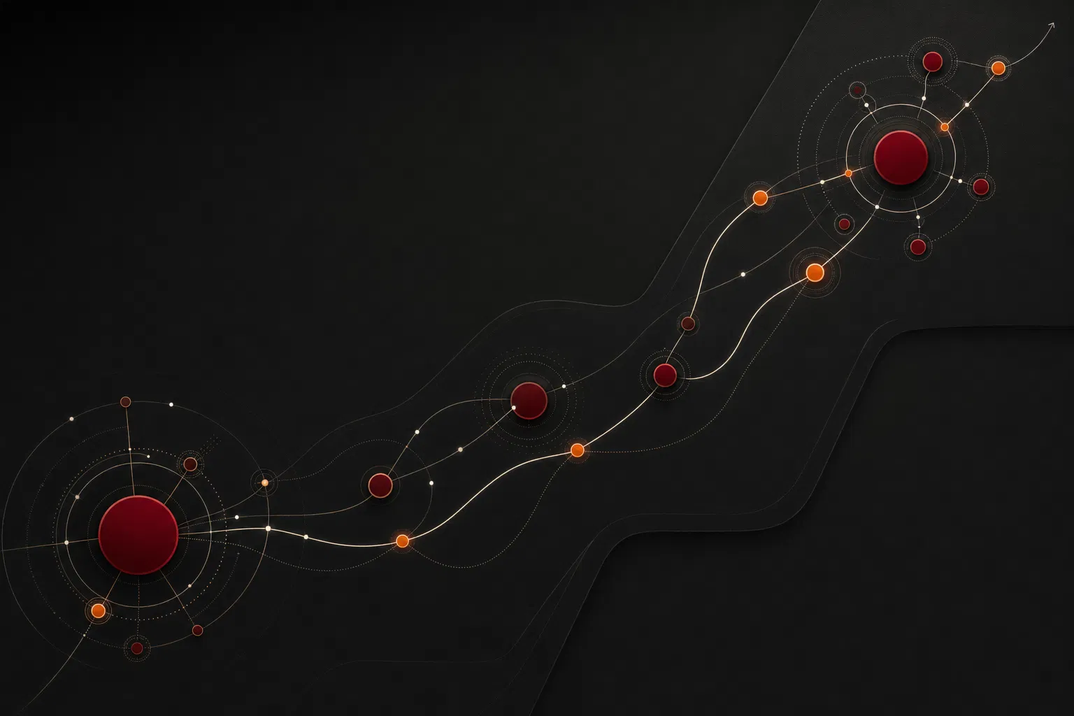 Mapa abstrato de crescimento previsível