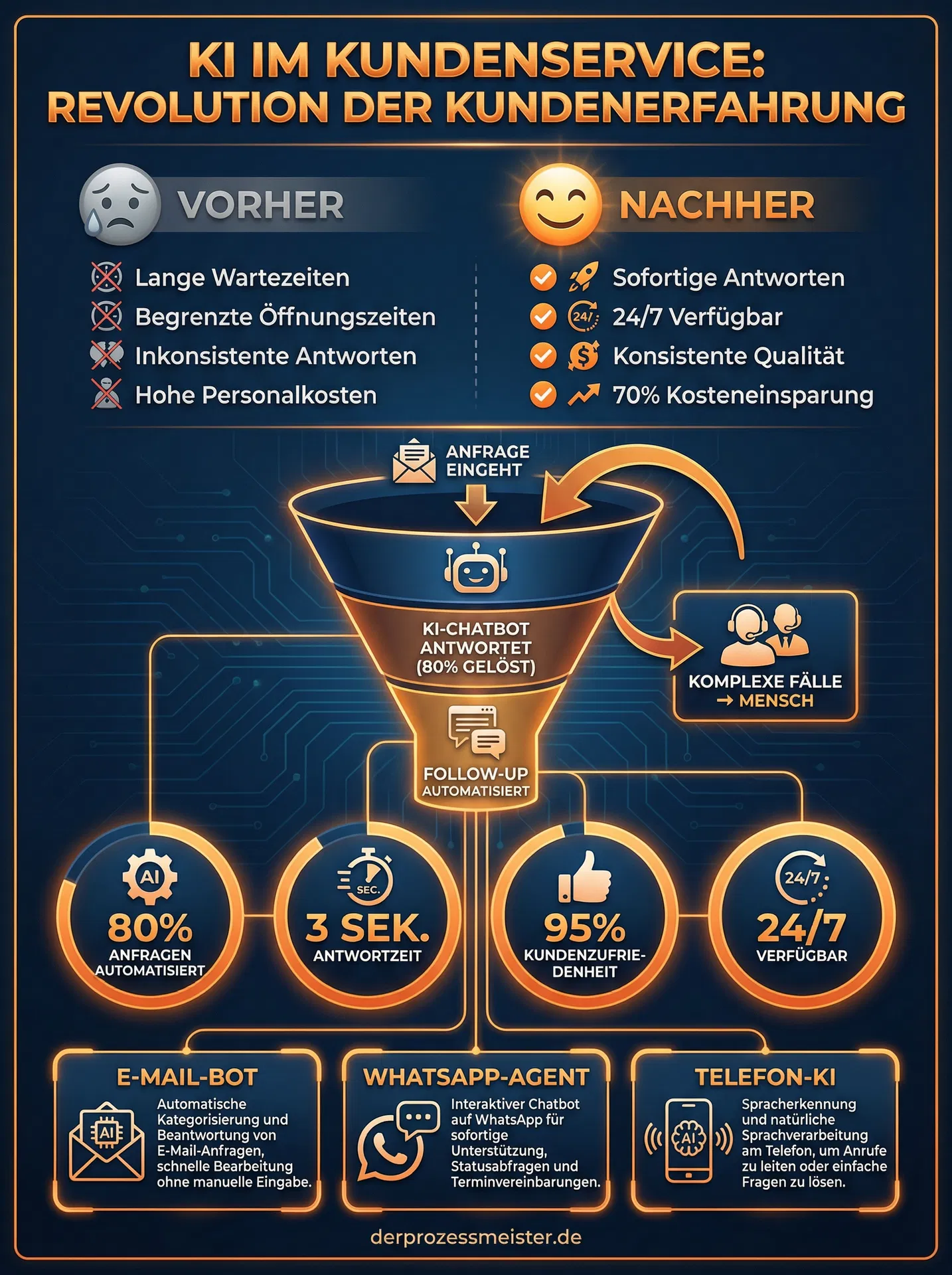 Infografik: KI im Kundenservice: Qualität durch Automatisierung