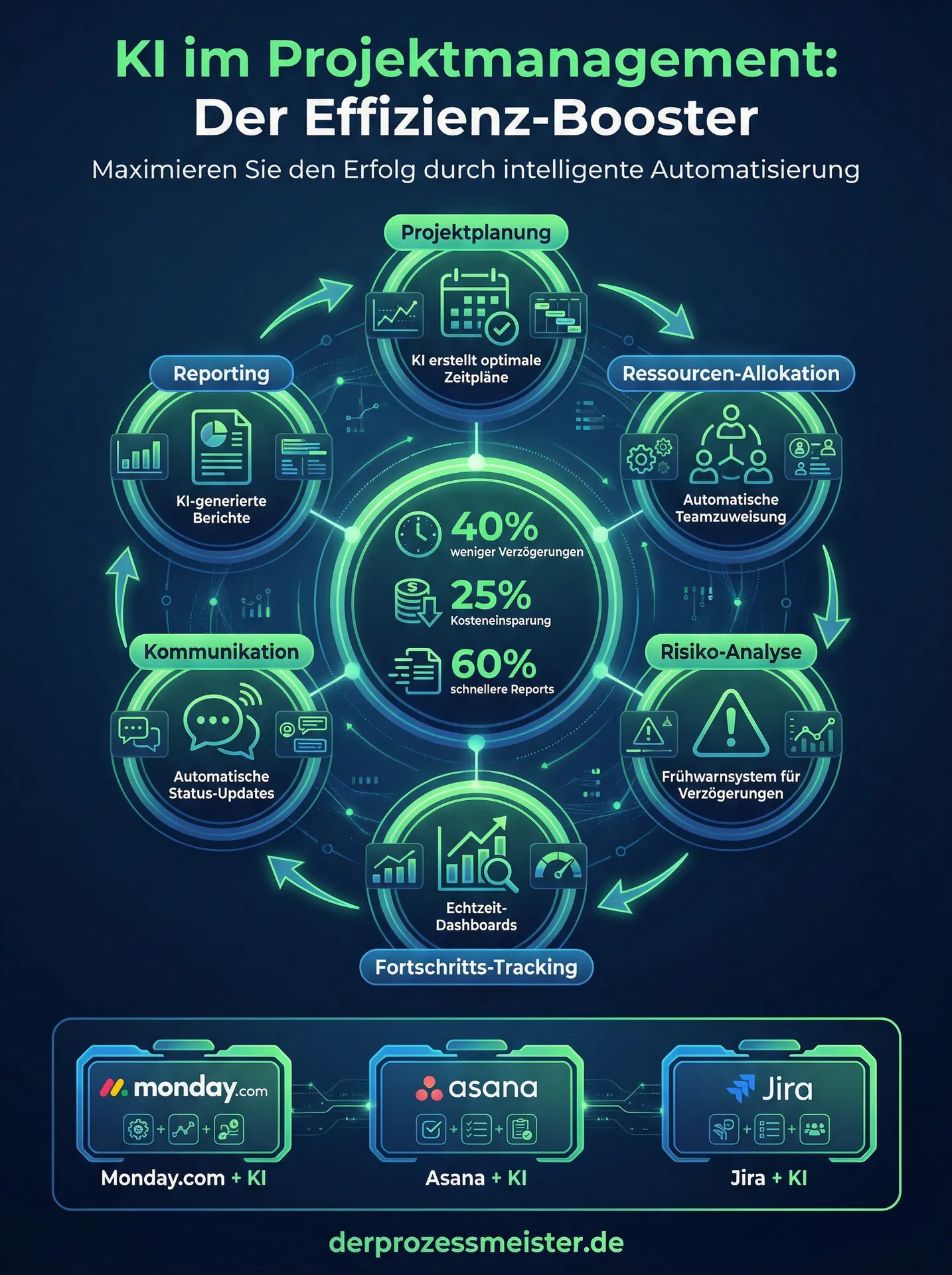 Infografik: KI im Projektmanagement: So revolutioniert KI deine Projekte