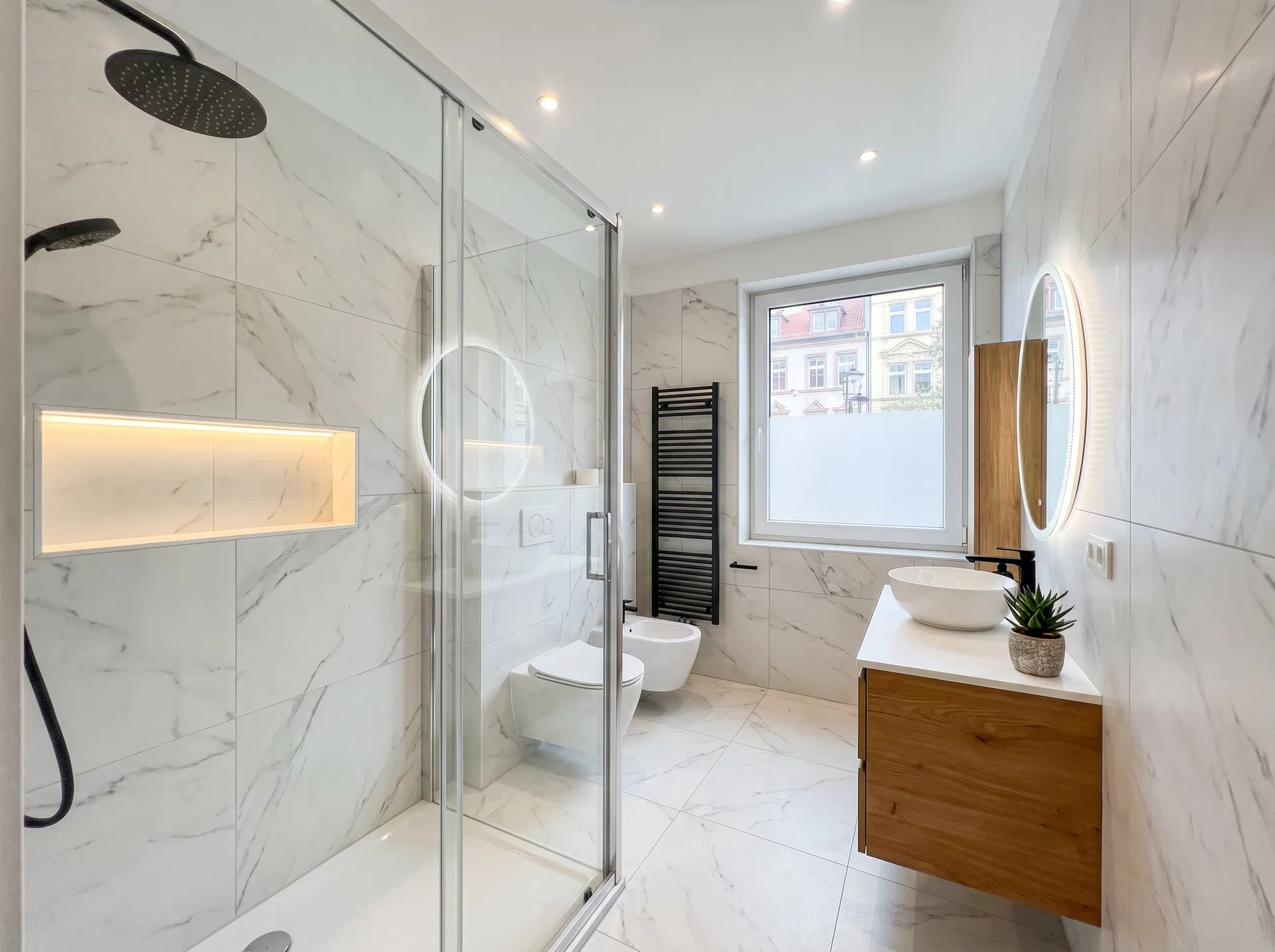 Kleine Badsanierung mit Walk-In Dusche