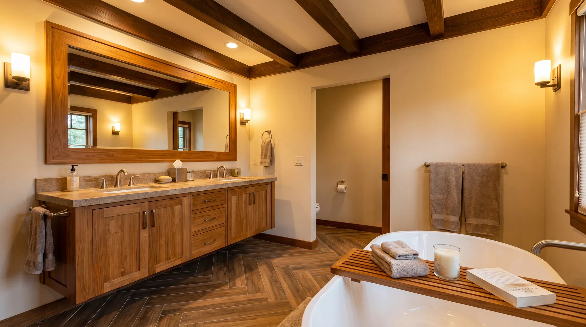 Holz im Bad Hamburg – Natürliche Wärme & Gemütlichkeit