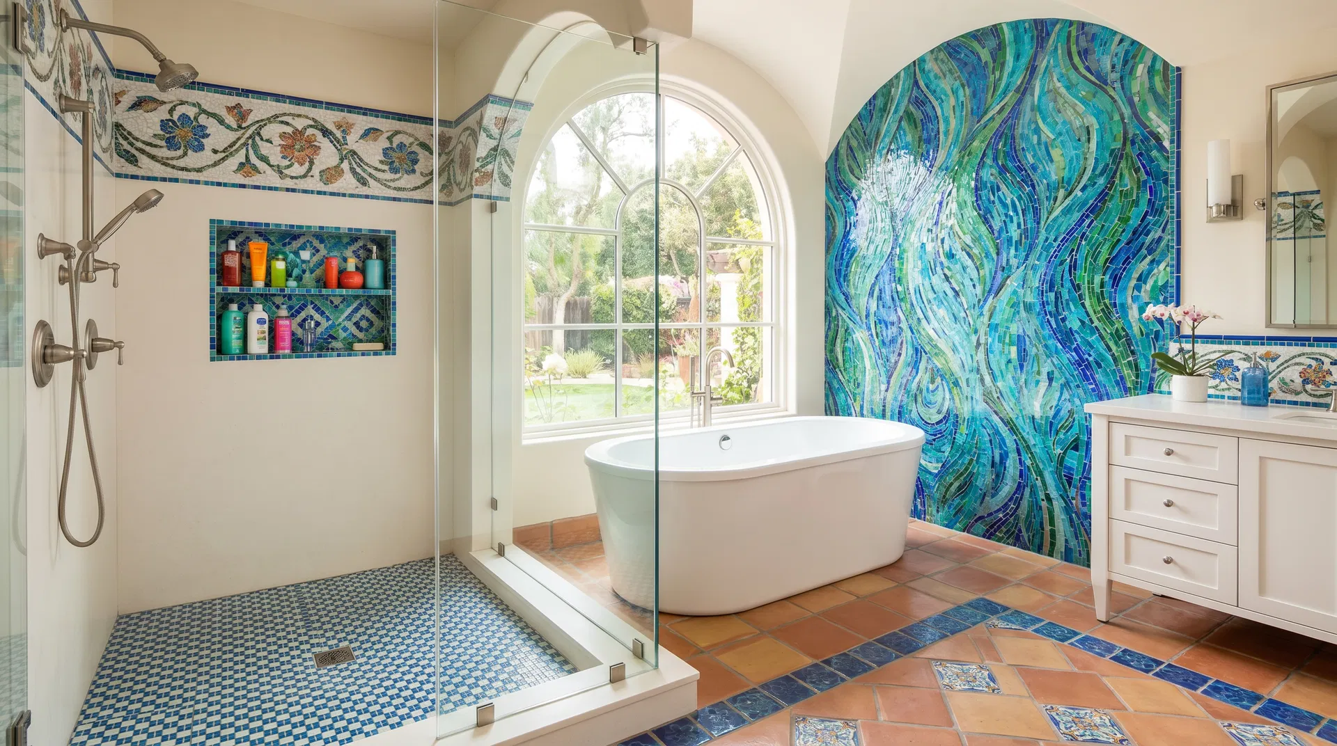 Mosaikfliesen im Bad Hamburg – Kunst für Wand & Boden