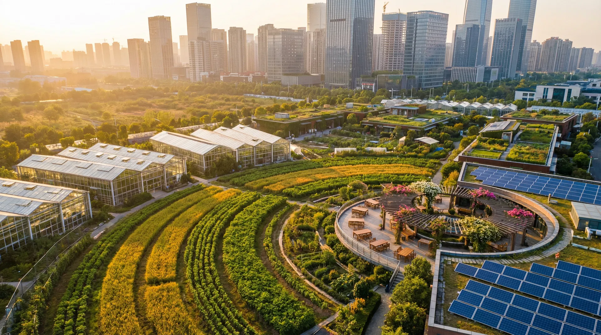 Fresco Regenerative Village aerial view