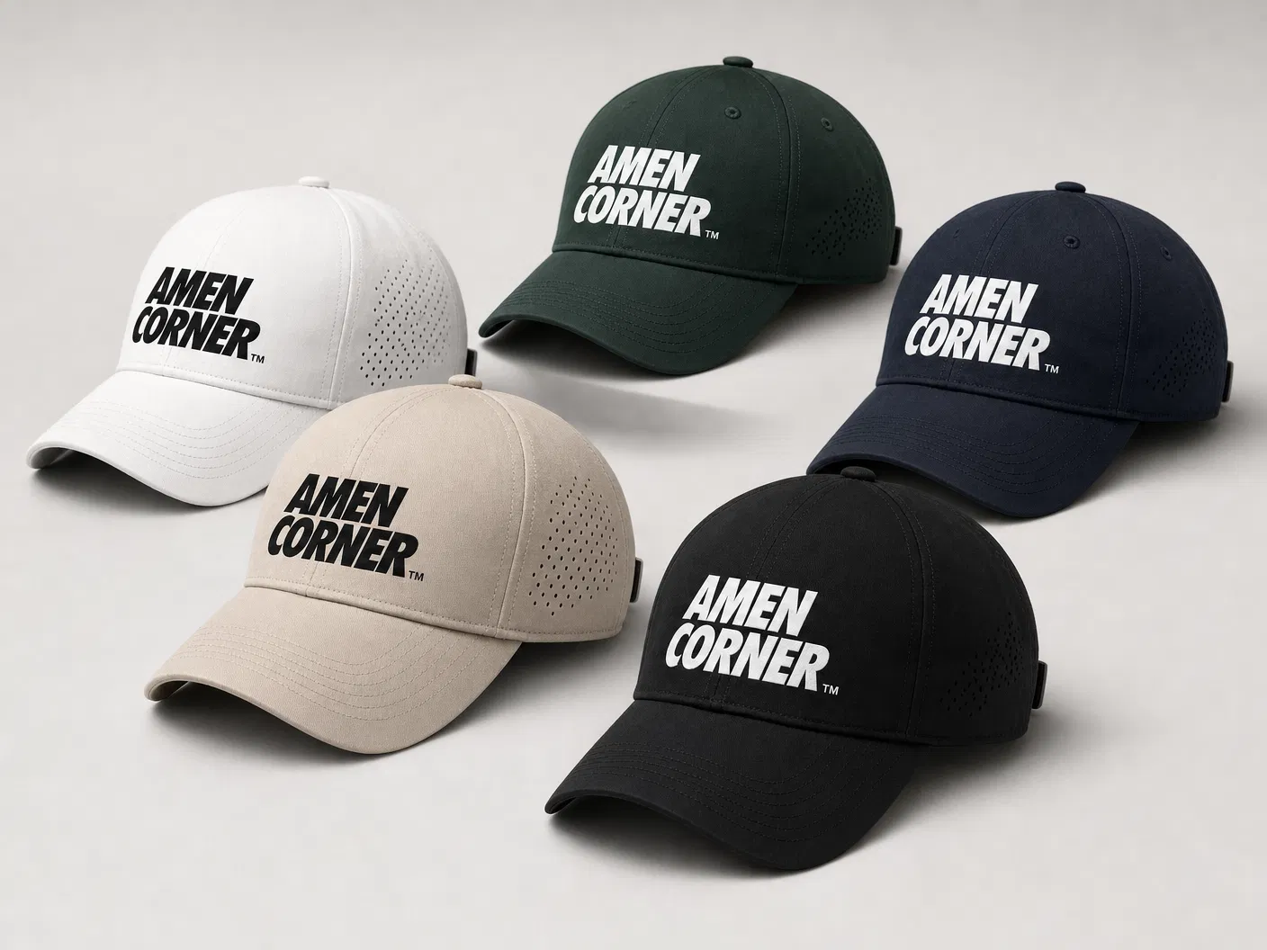 Amen Corner caps range