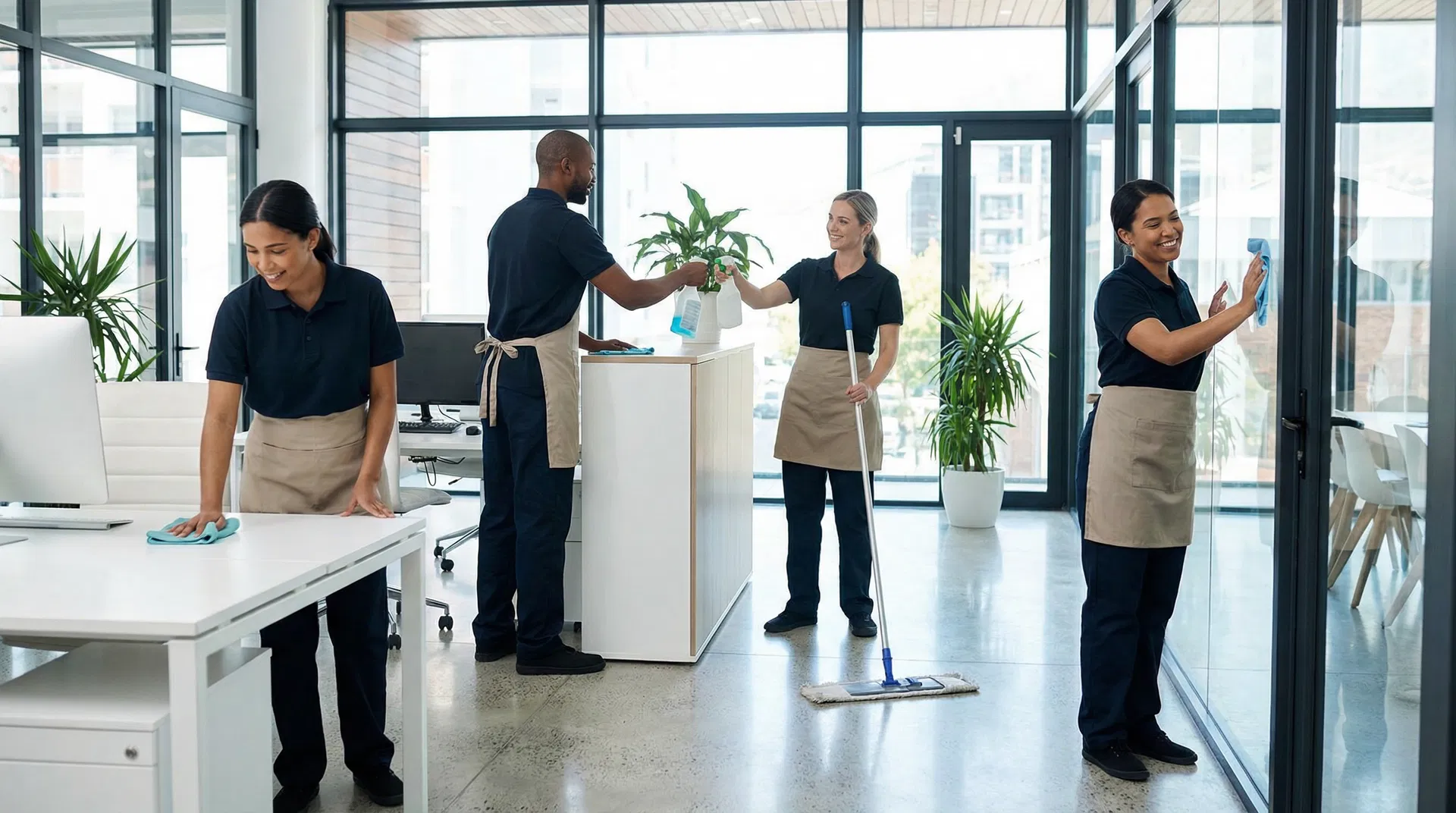 Professionelles Greeny Team