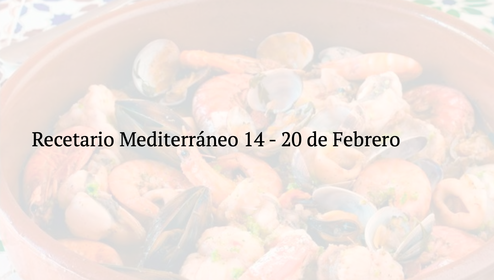 Menú semana 14 al 20 de Febrero