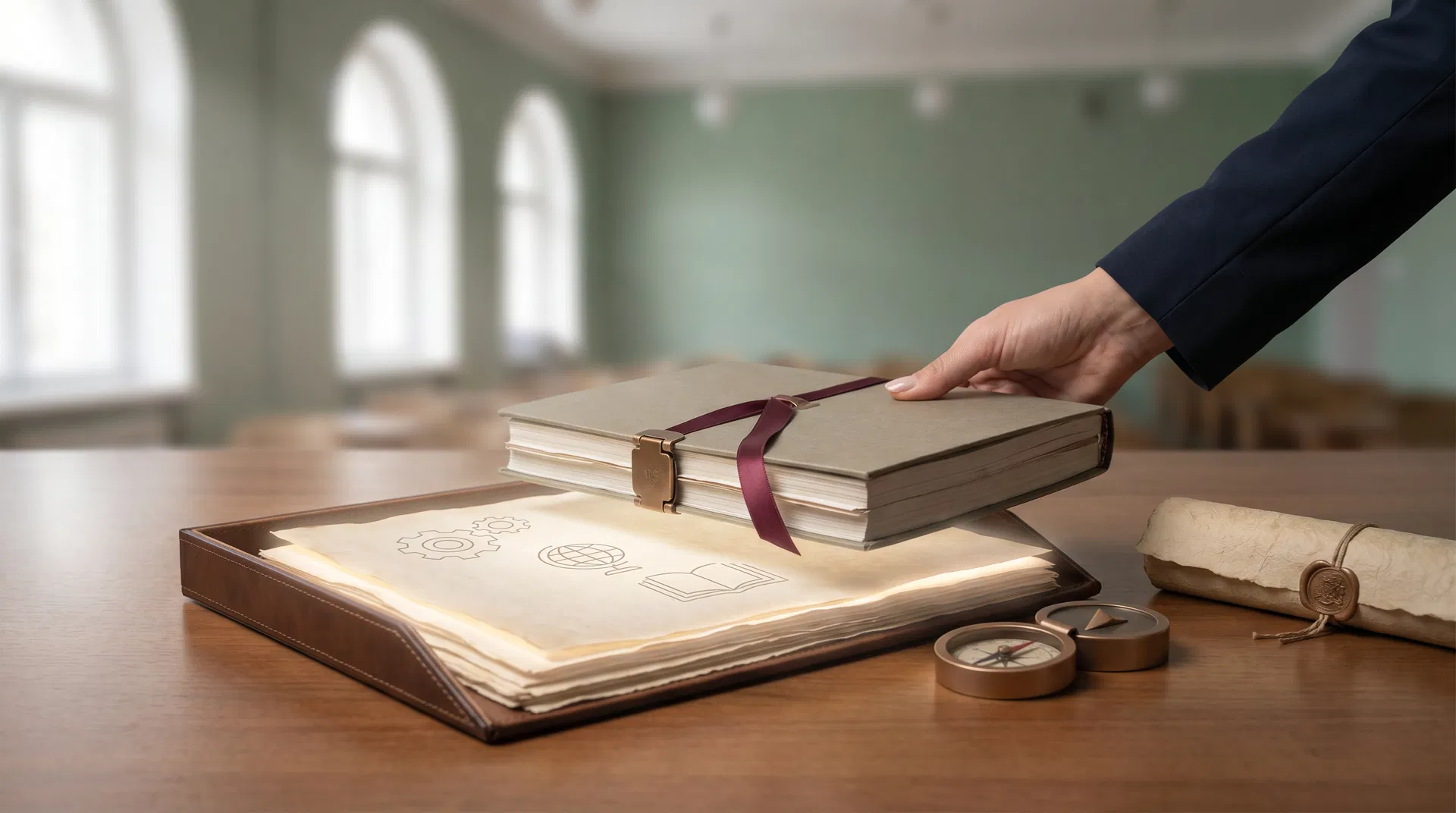 Kurumsal dayanışma ve destek kompozisyonu