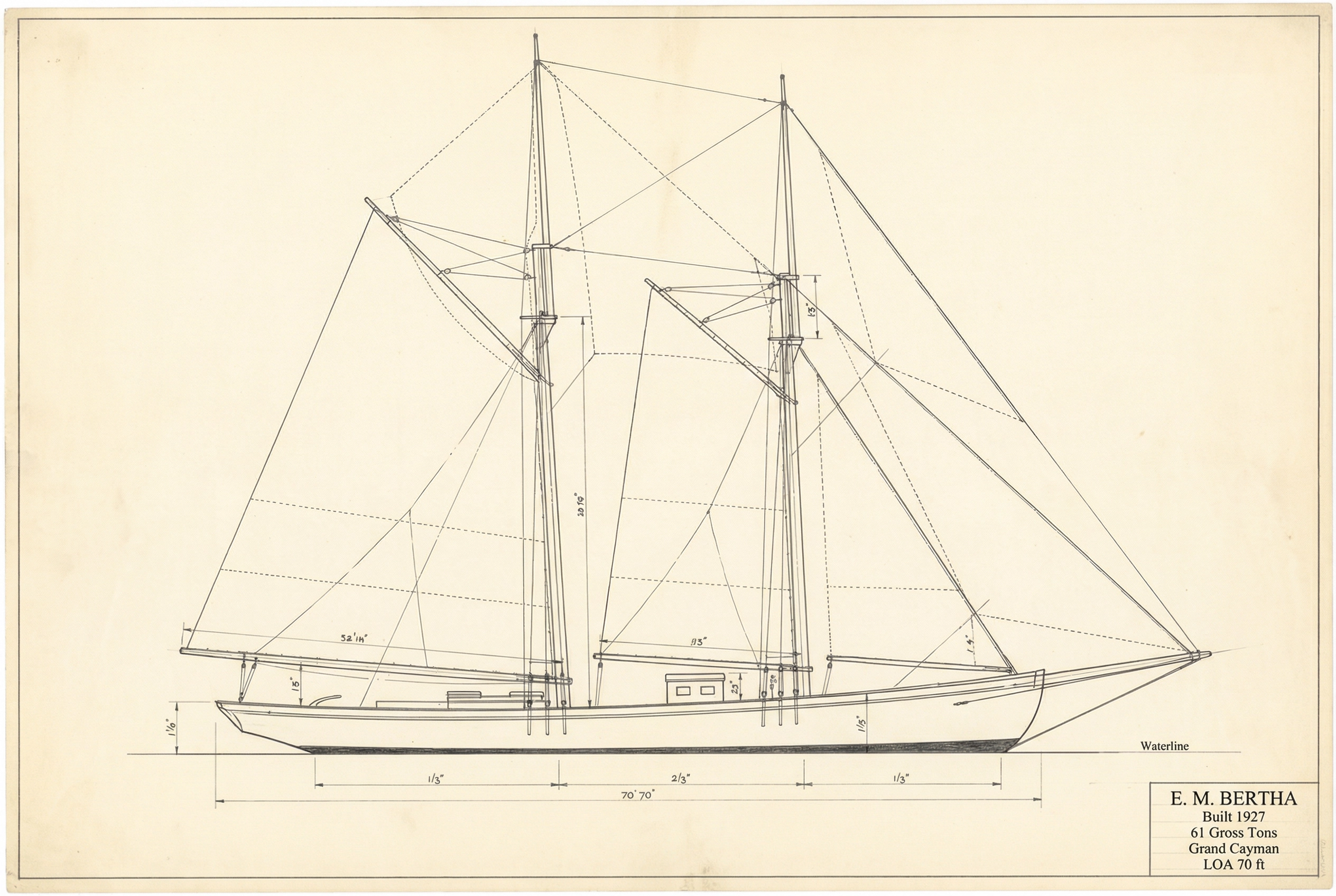 Builder's plan — E. M. Bertha