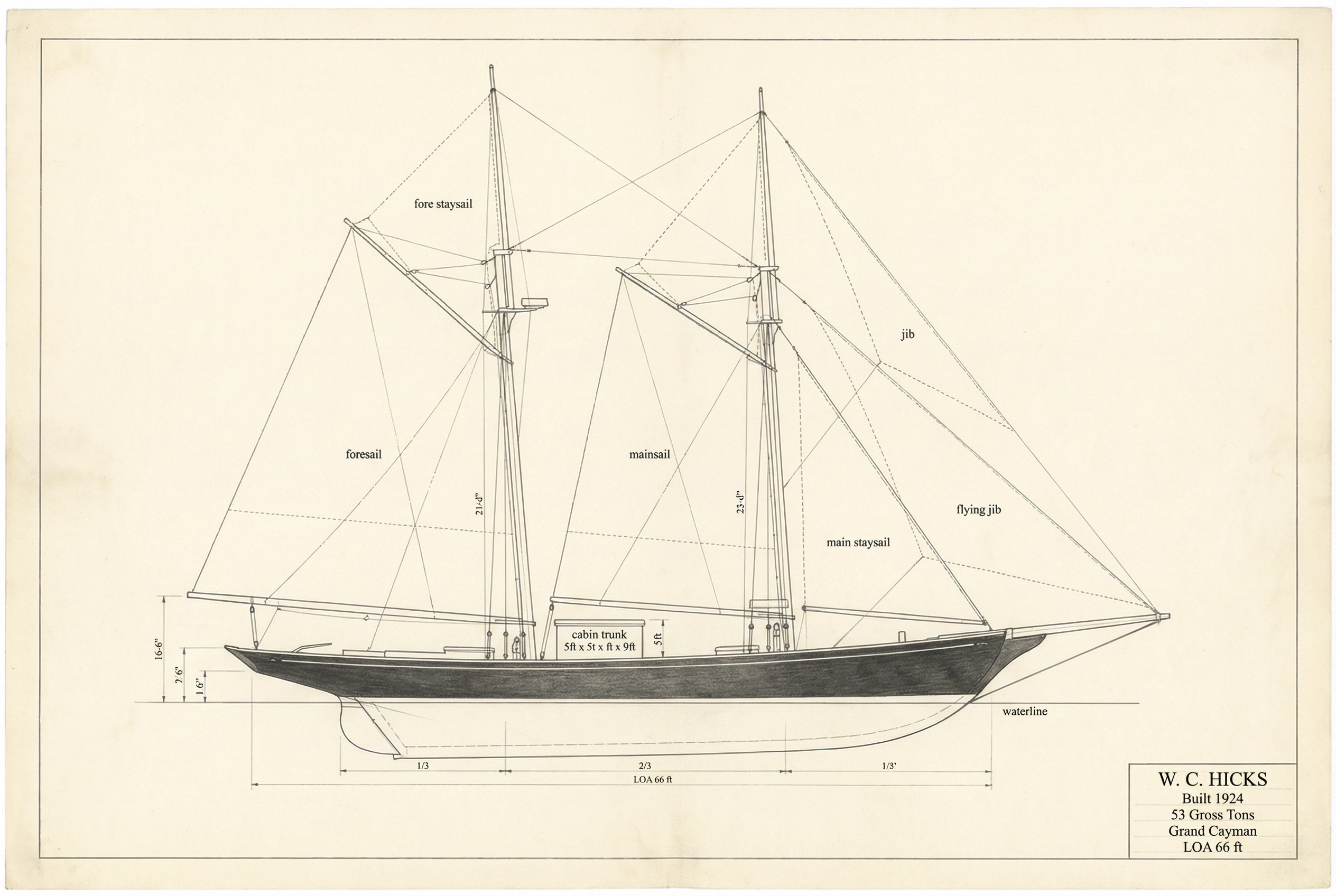 Builder's plan — W. C. Hicks