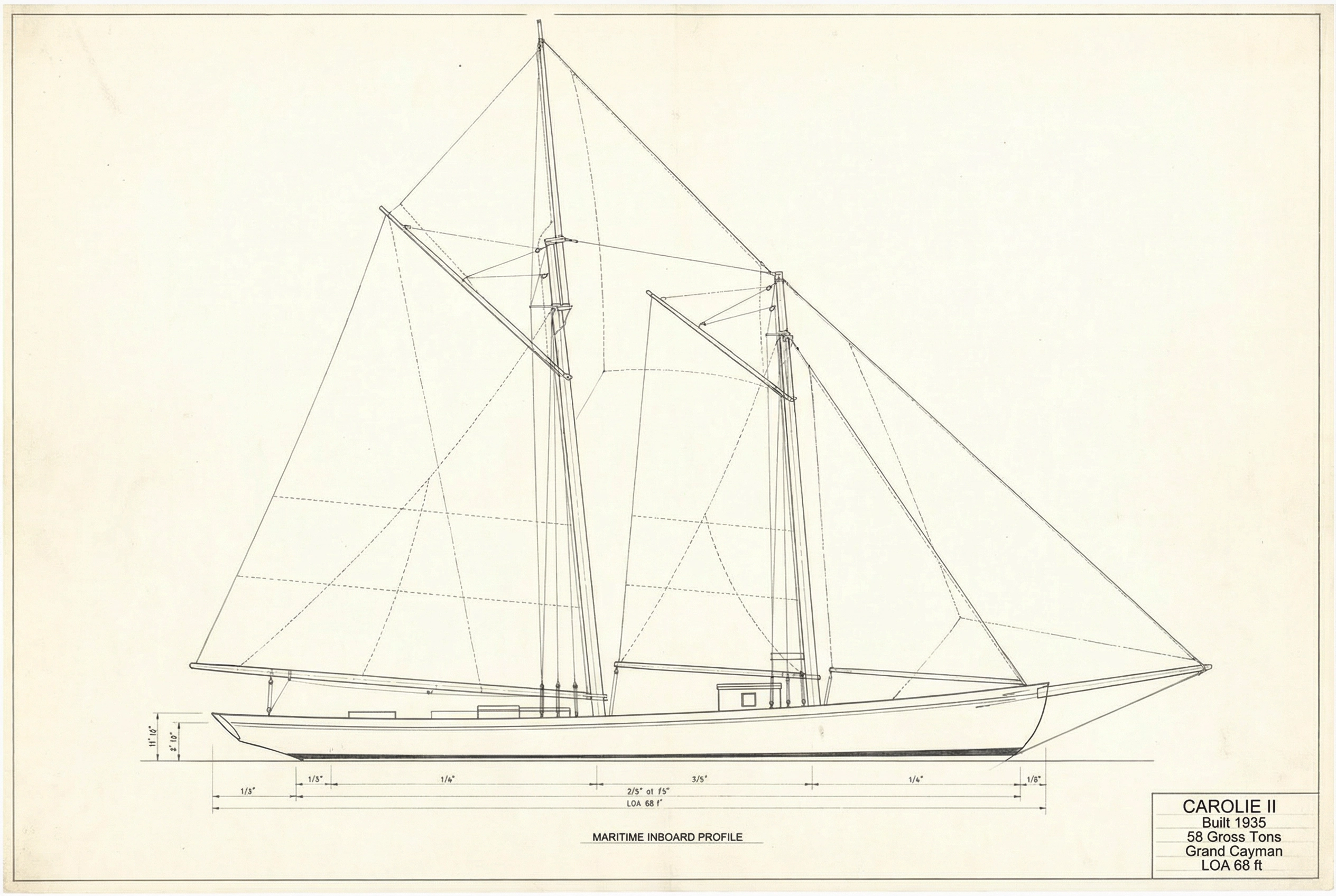 Builder's plan — Carolie II