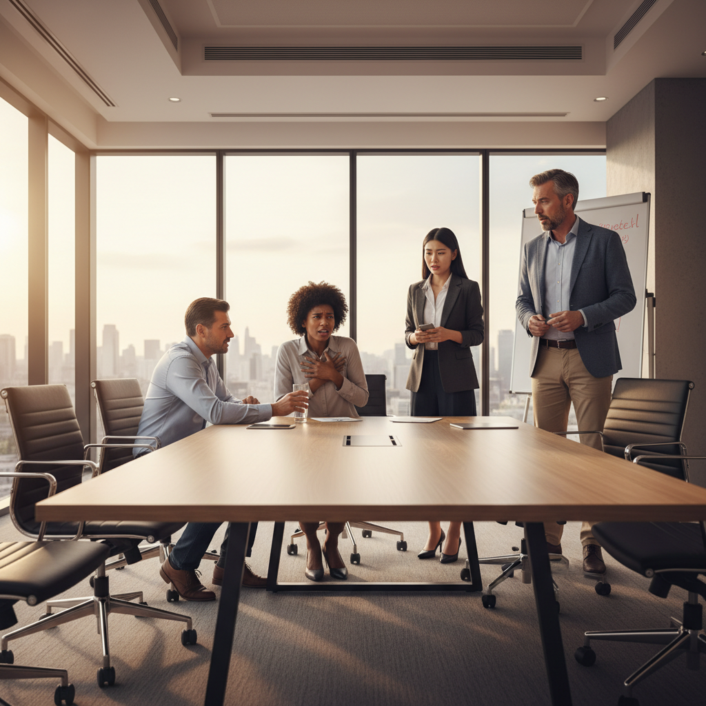 When your body betrays you in public, or why that meeting felt like a heart attack