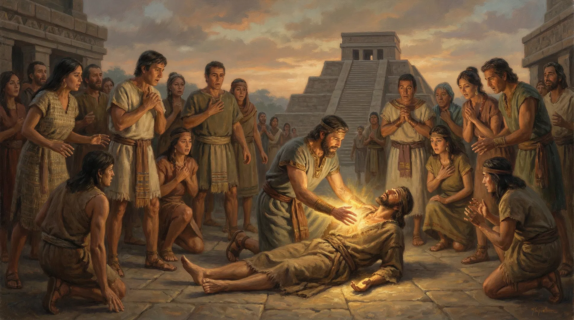 Government collapses, tribes form, Nephi raises brother from dead