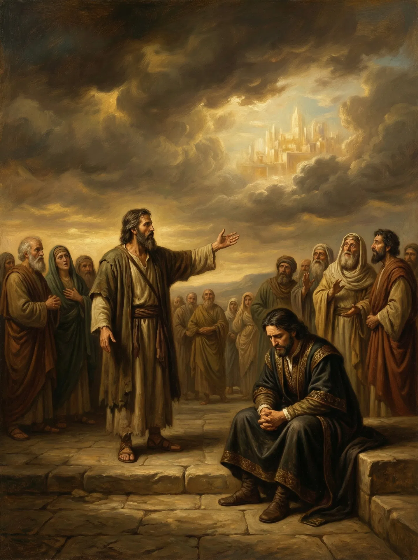 Alma teaches Zeezrom about the plan of redemption