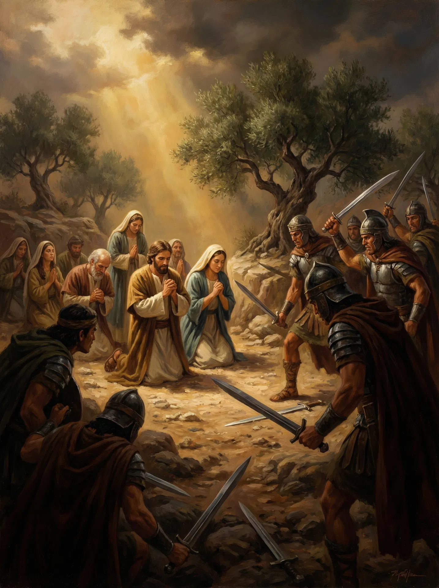 Anti-Nephi-Lehies Bury Weapons, Suffer Death, Convert Lamanites