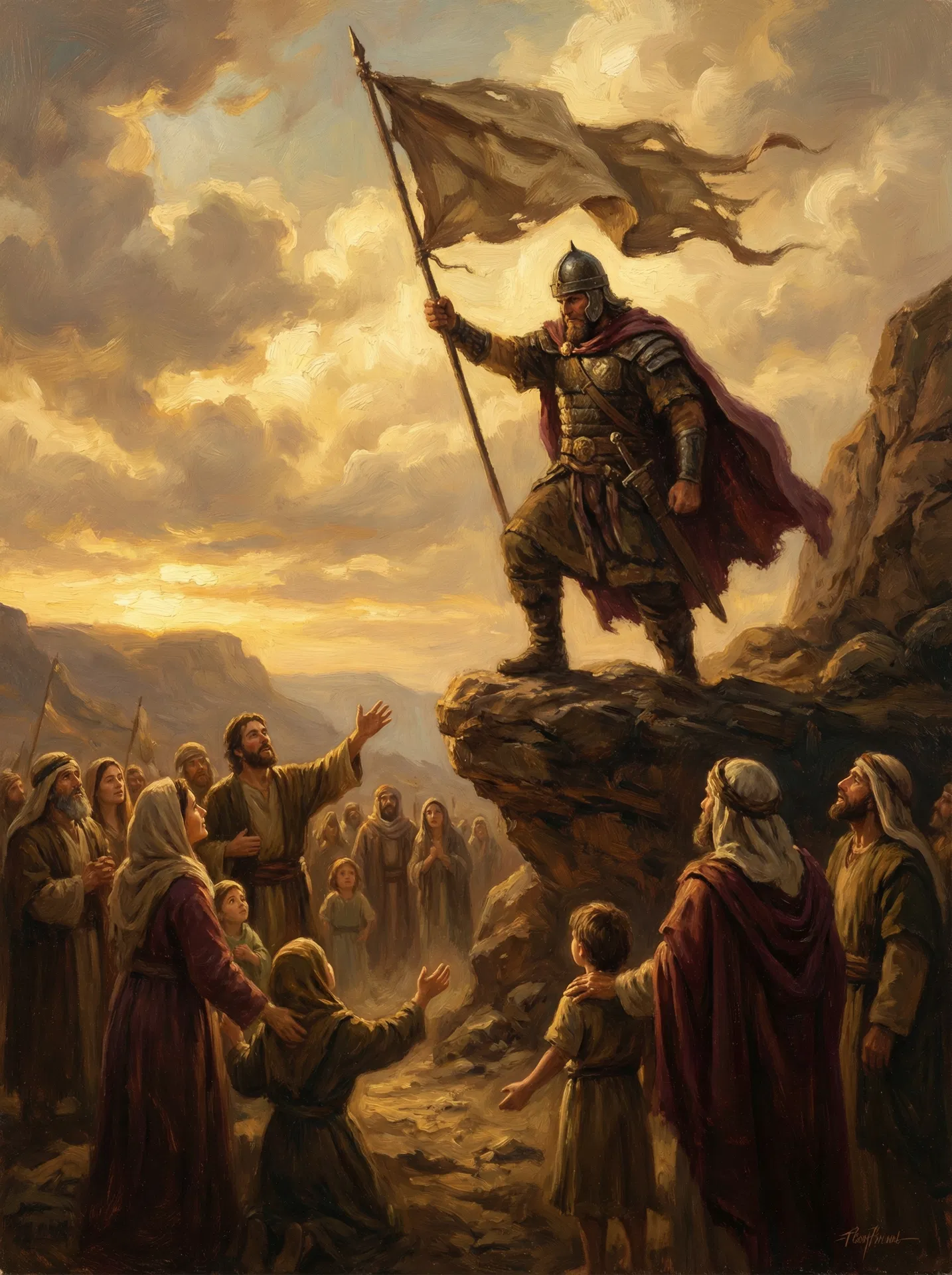 Moroni Raises Title of Liberty Against Amalickiah