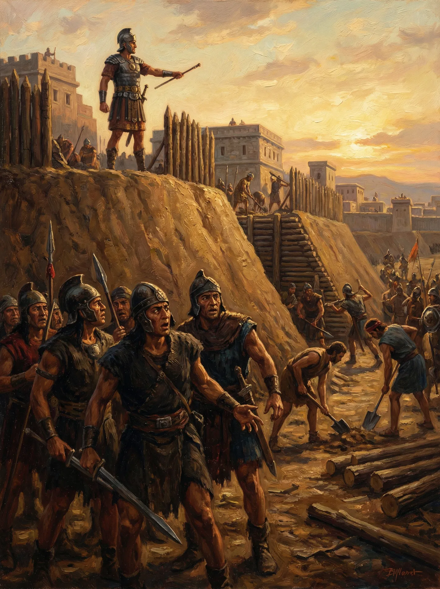 Moroni's Fortifications Thwart Lamanite Attacks; Amalickiah Curses God