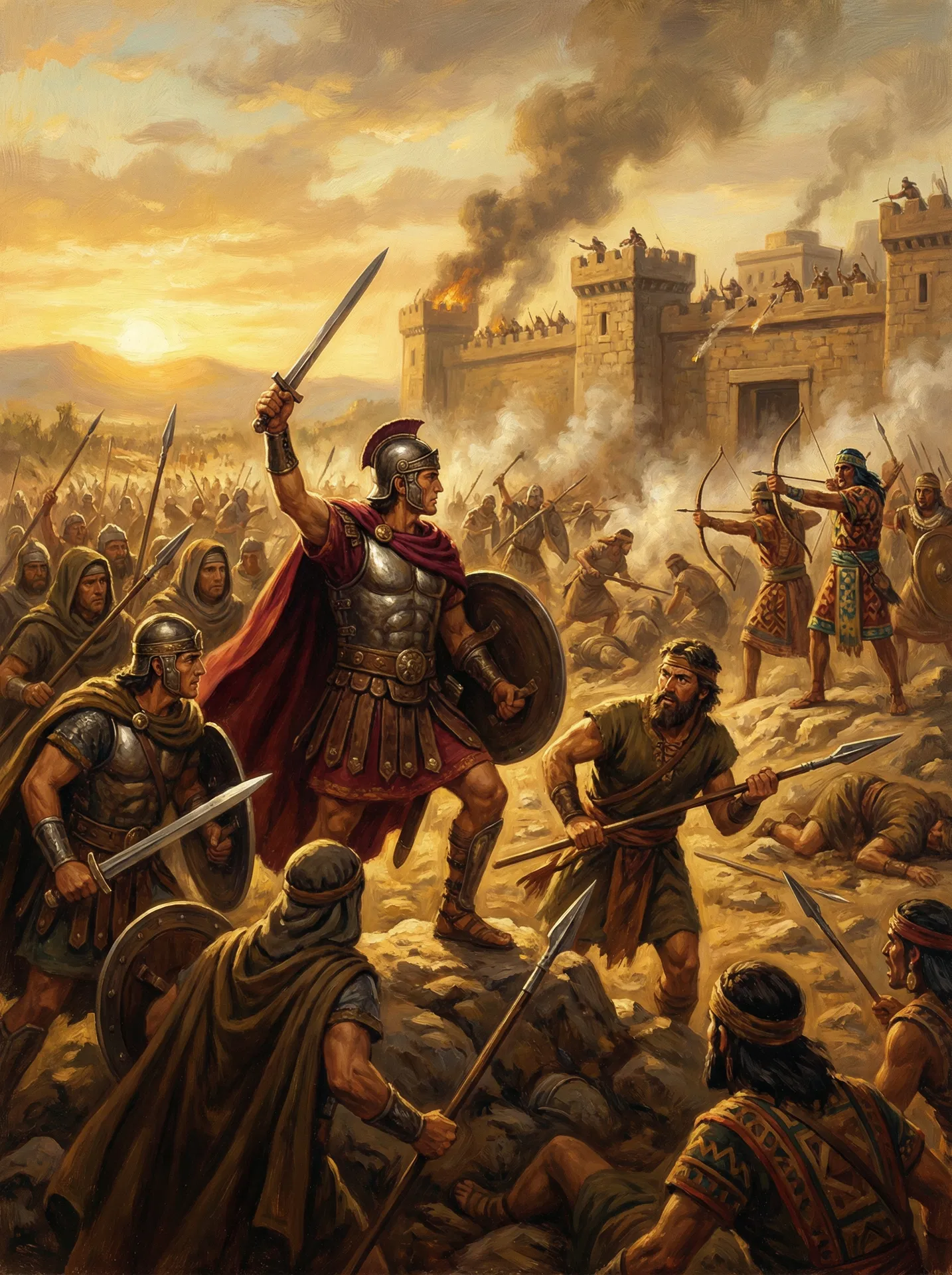 Moroni, Teancum, Lehi Retake Mulek from Lamanites