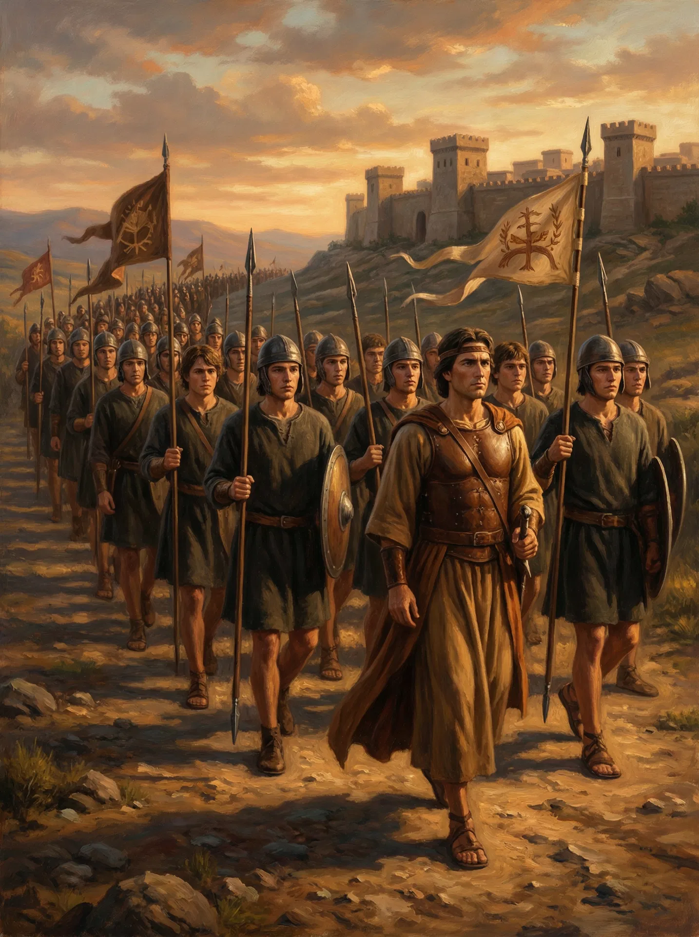 Helaman's Stripling Warriors Rise; Moroni Fortifies Lands