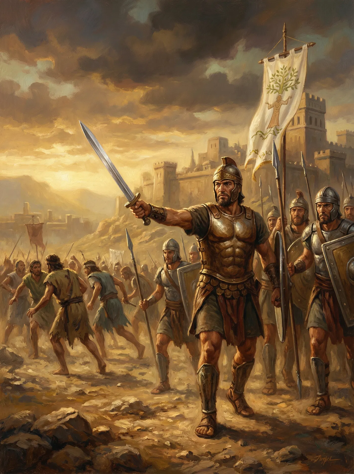 Moroni and Pahoran Defeat King-men; Peace Restored