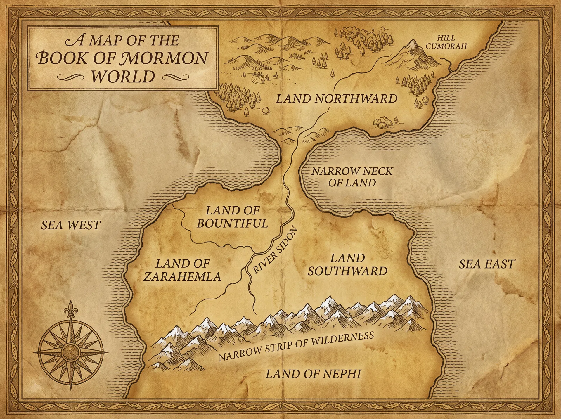 Book of Mormon World Map