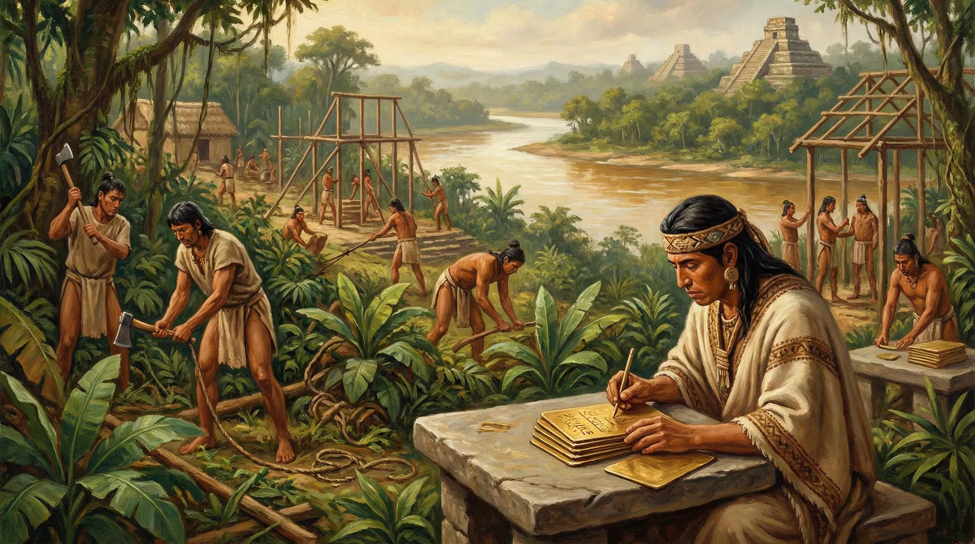 Nephites migrate north, build with cement, great conversions