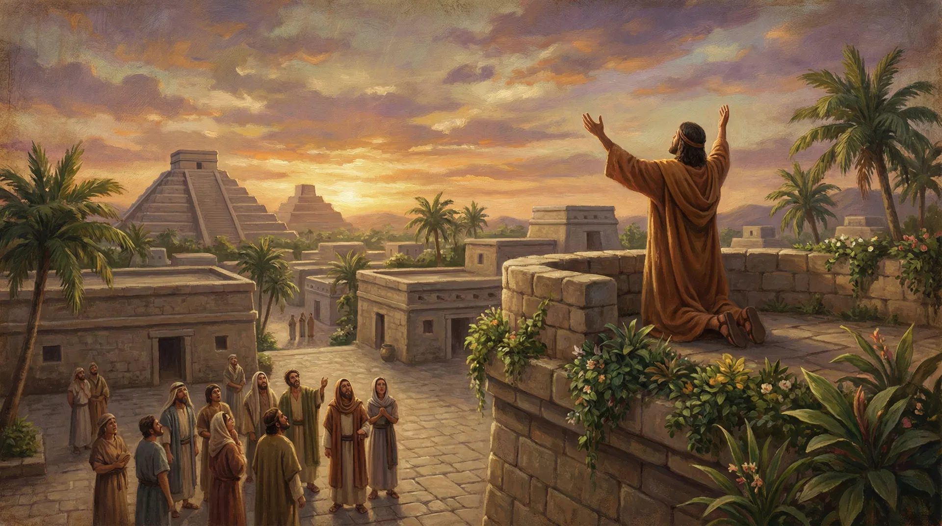 Nephi's Tower Prayer and Call to Repentance