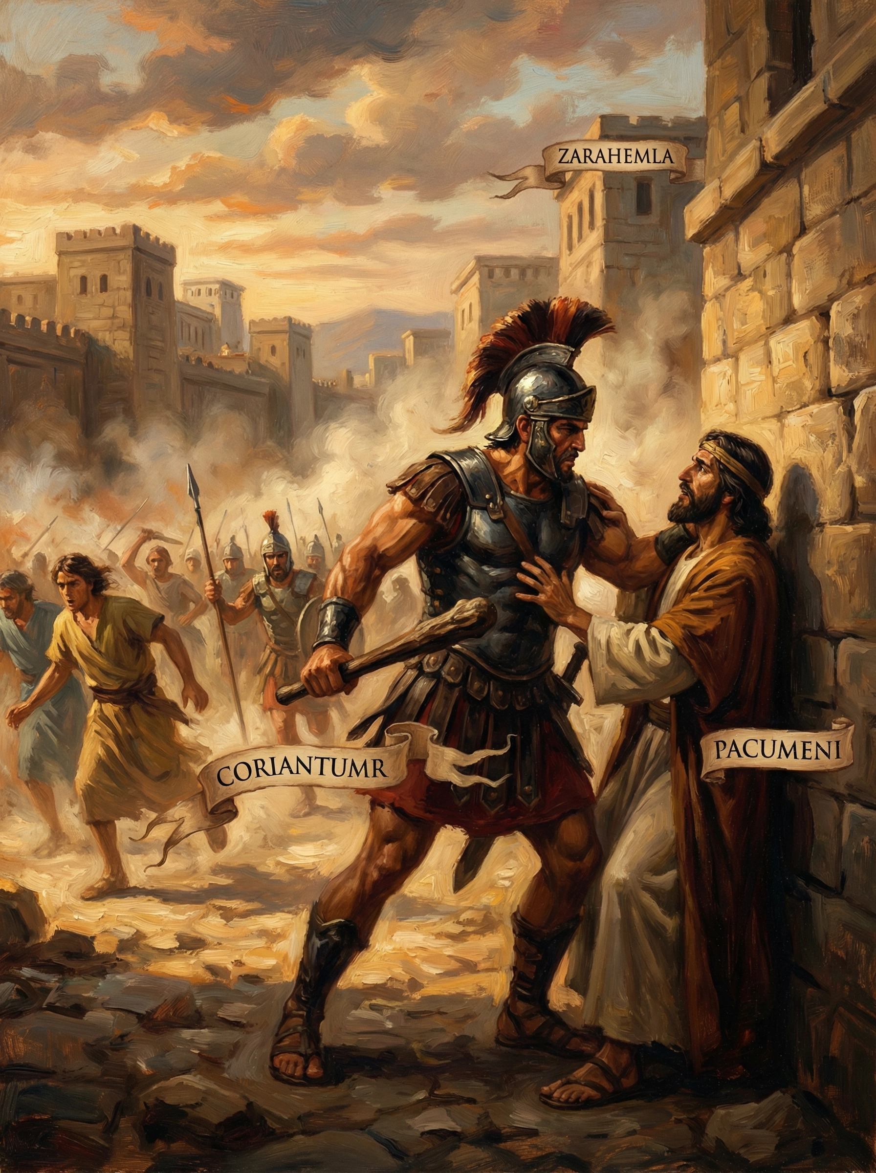 Pahoran II murdered, Coriantumr invades, Moronihah retakes Zarahemla